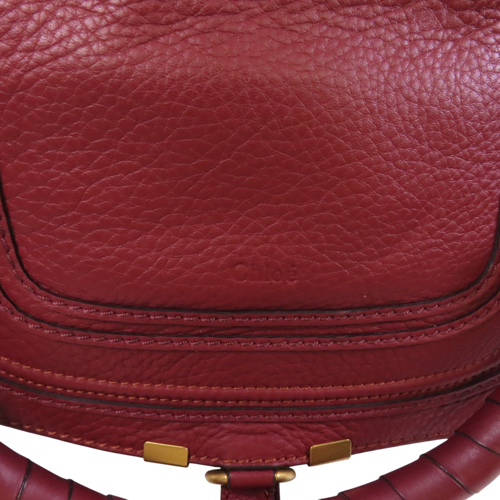 Chloe 牛皮皮革Marcie2 Way Shoulder Bag金扣手挽肩背兩用袋