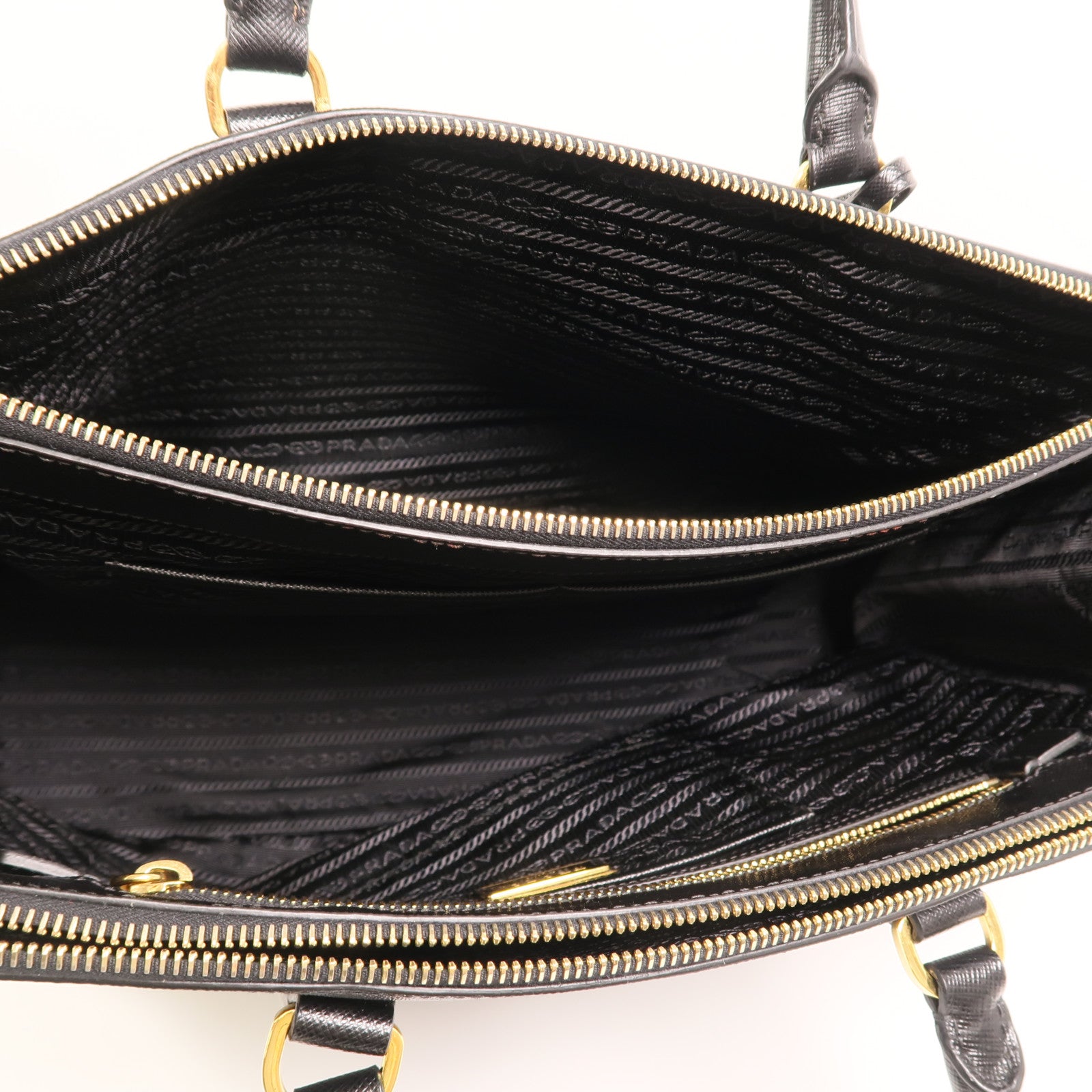 PRADA 牛皮皮革Saffiano Lux Tote Bag金扣手挽袋