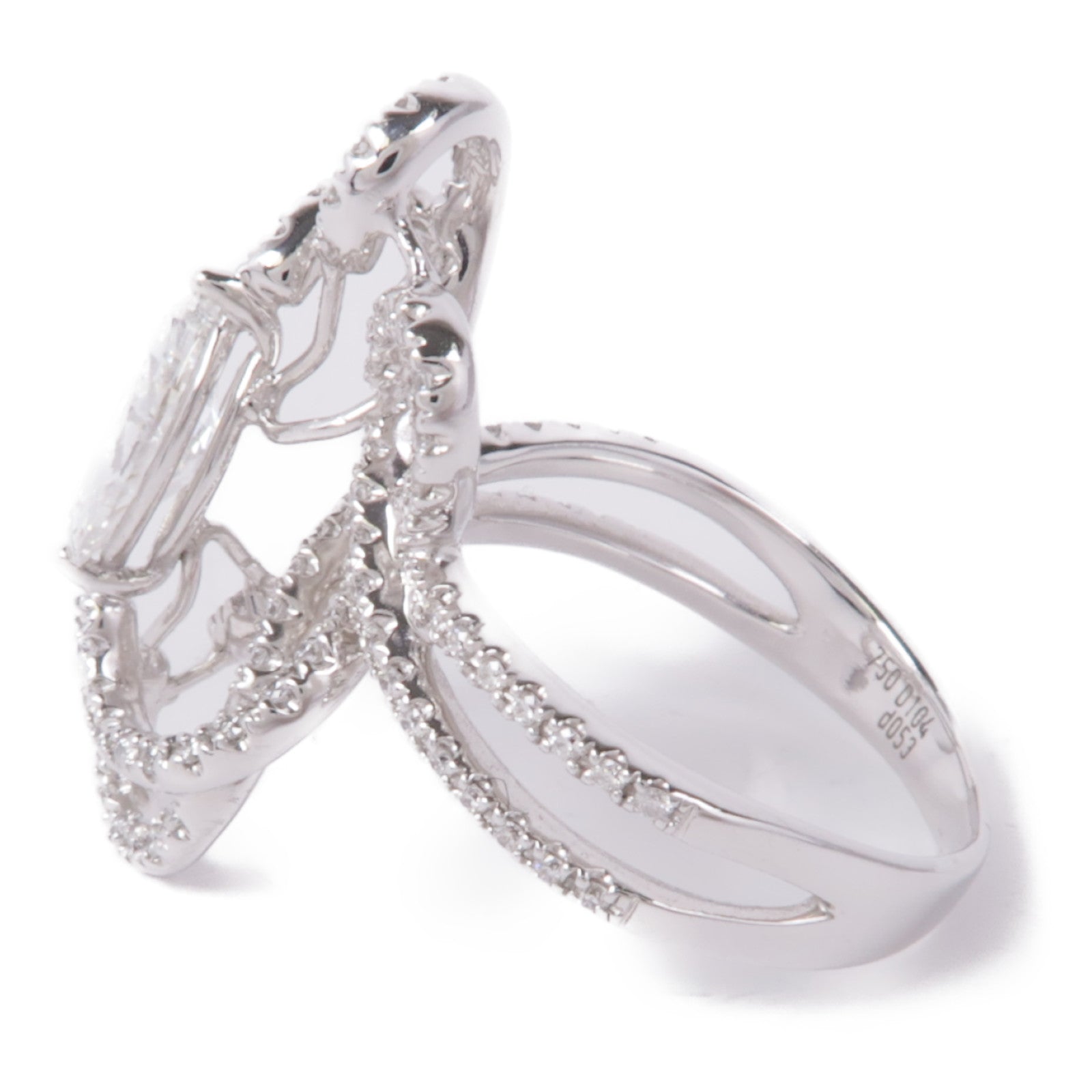 JEWELRY 18K白金Diamond Ring鑽石戒指US#7.75