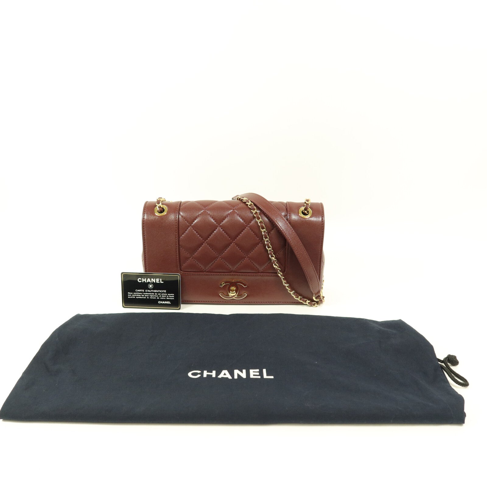 CHANEL 羊皮皮革Chain Shoulder鏈帶肩背袋