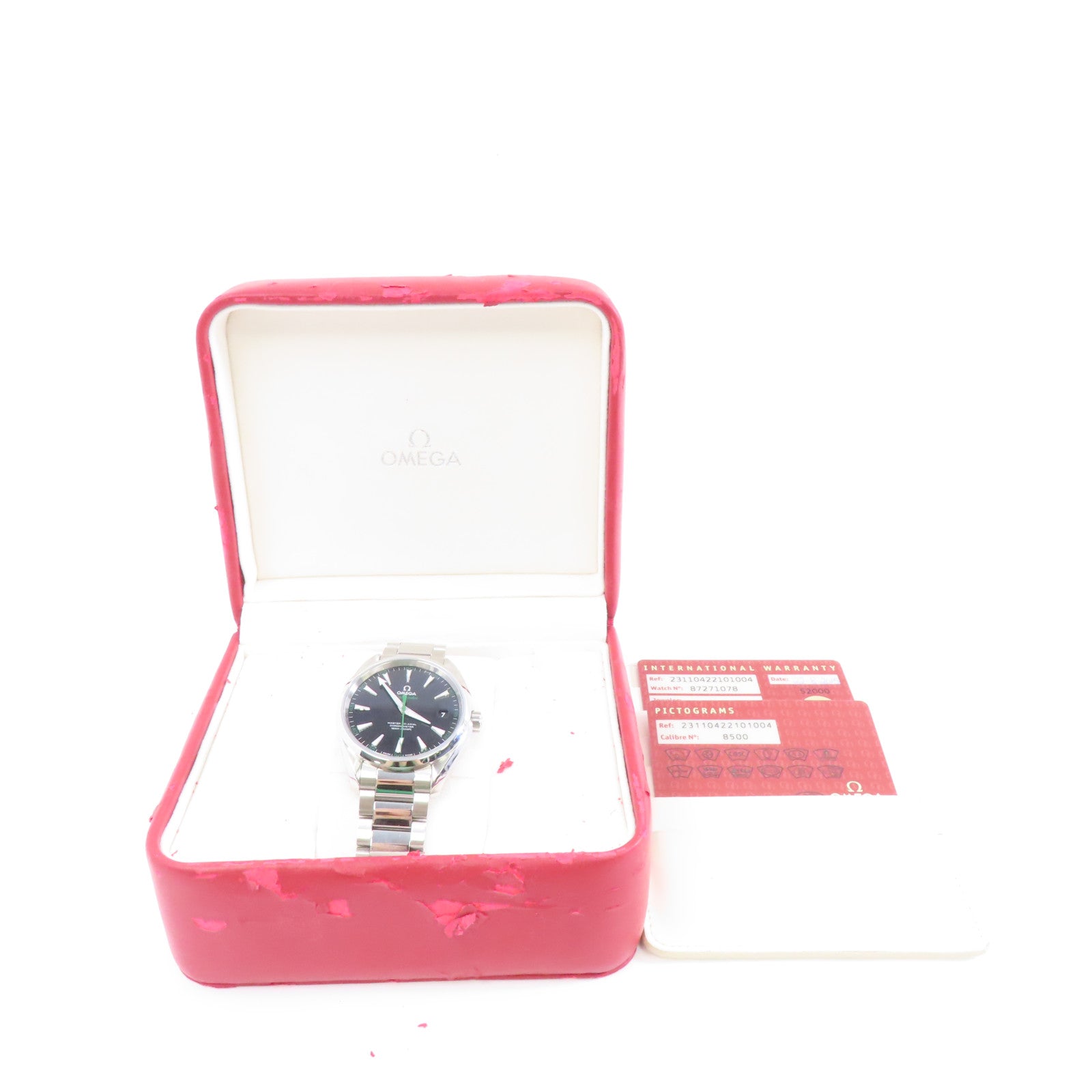 OMEGA Seamaster Aqua Terra不鏽鋼手錶自動機芯黑色