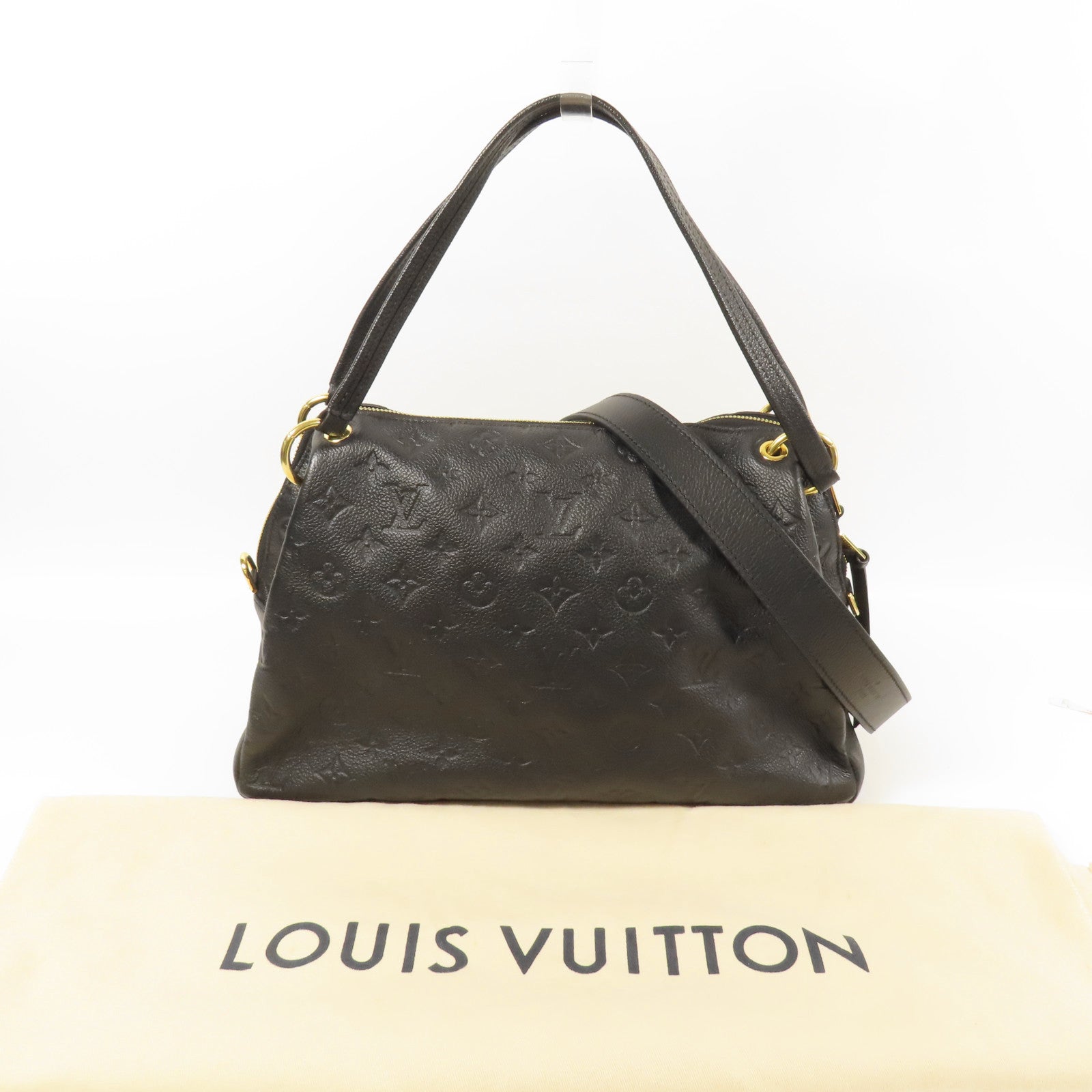 LOUIS VUITTON Monogram Empreinte Ponthieu PM金扣手挽肩背兩用袋