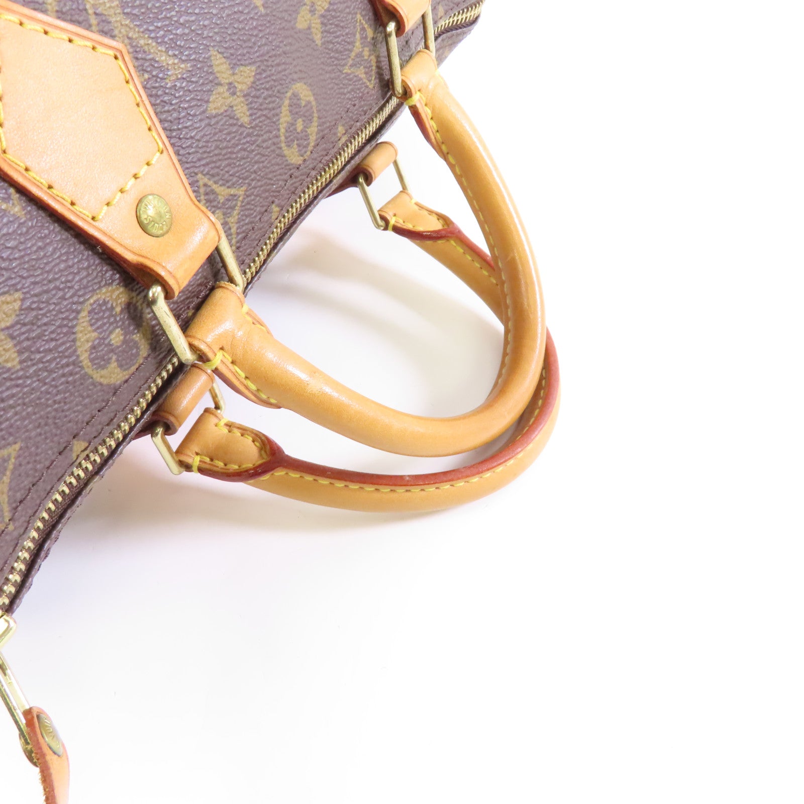 LOUIS VUITTON 【激減優惠】Monogram Speedy 30金扣手挽袋棕色