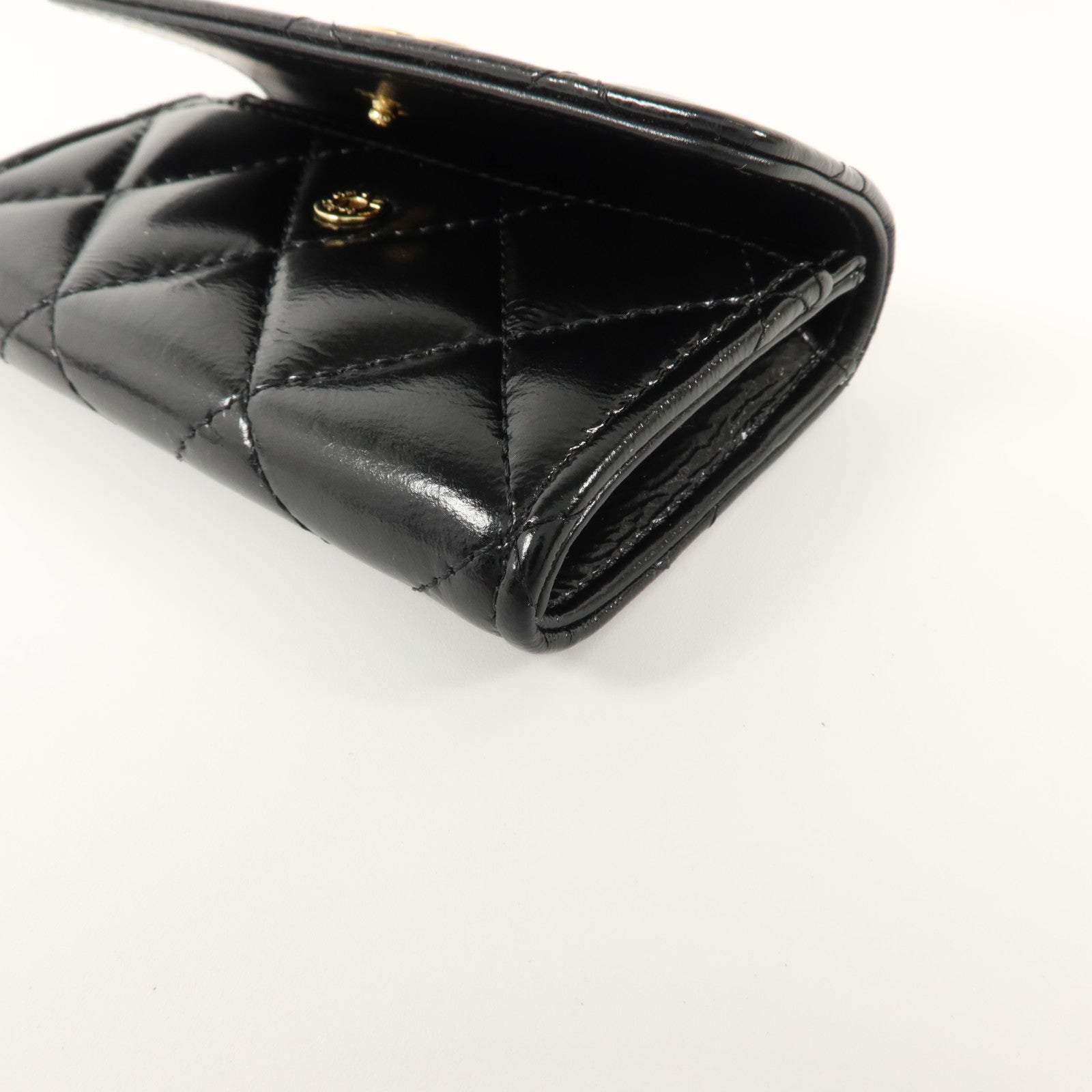 CHANEL 羊皮皮革Card Holder金扣卡片套