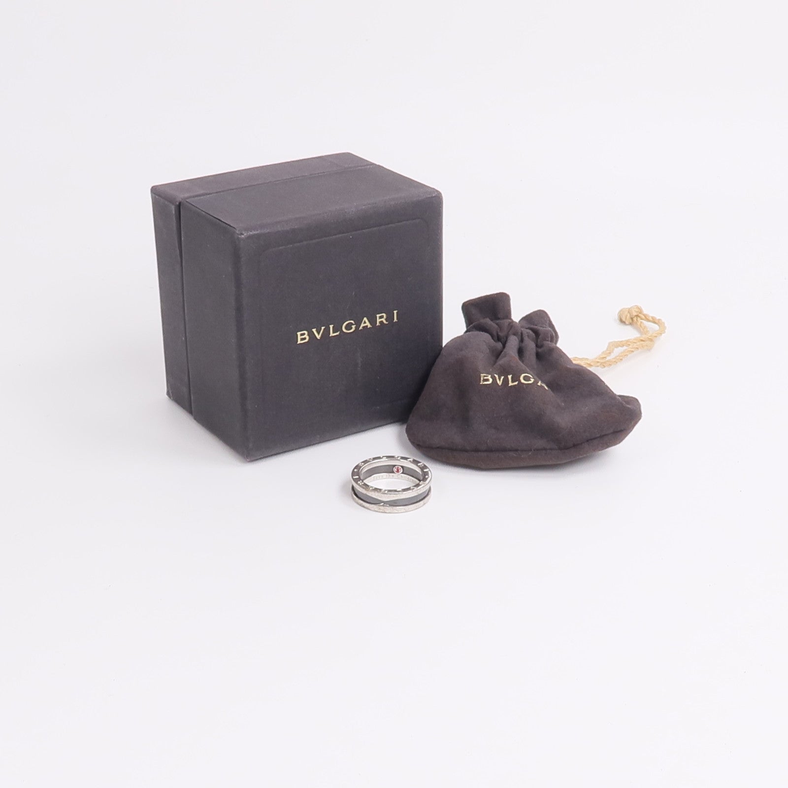 BVLGARI 925純銀/陶瓷B.Zero1 Save the Children Ring戒指