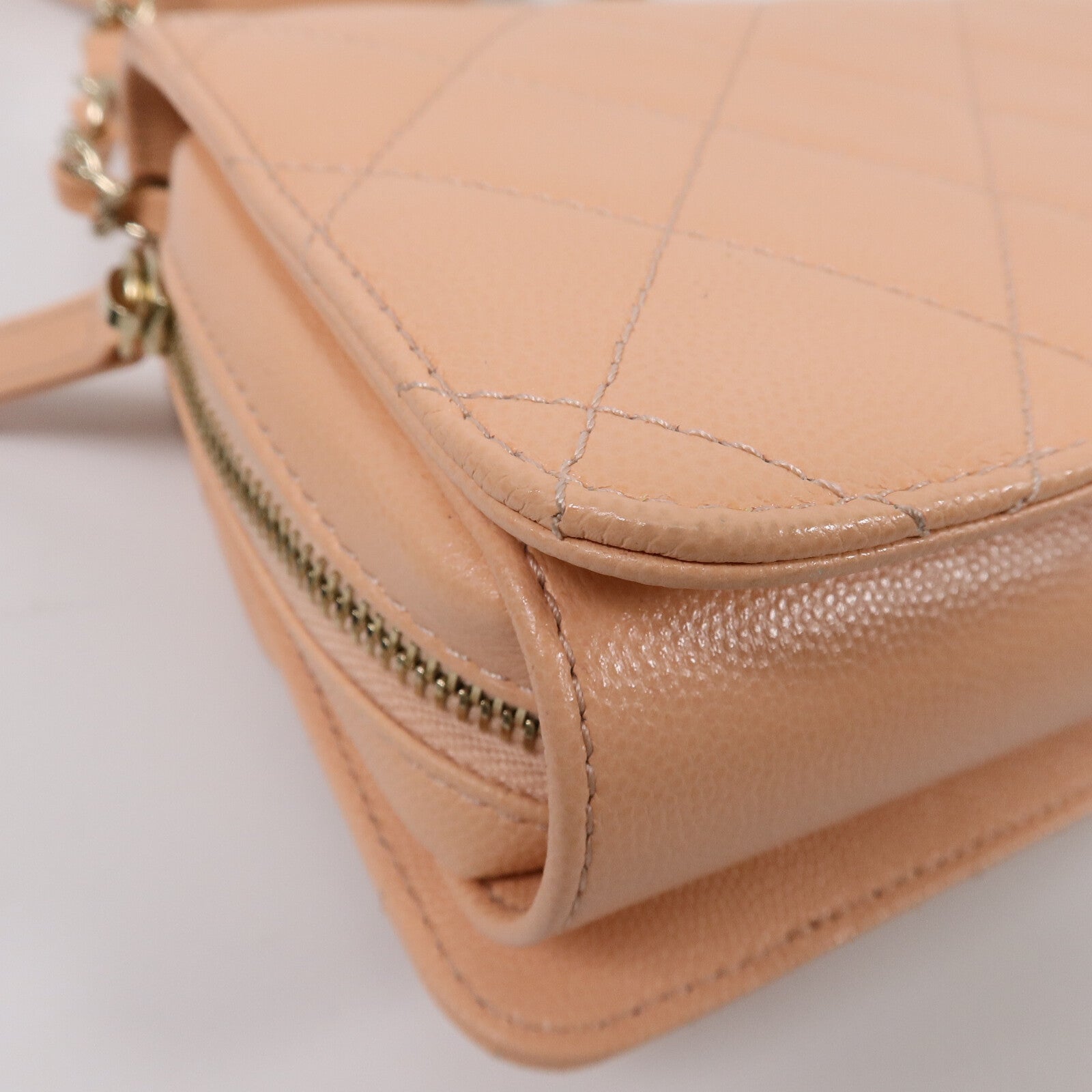 CHANEL 牛皮皮革Mini Flap Bag鏈帶肩背袋