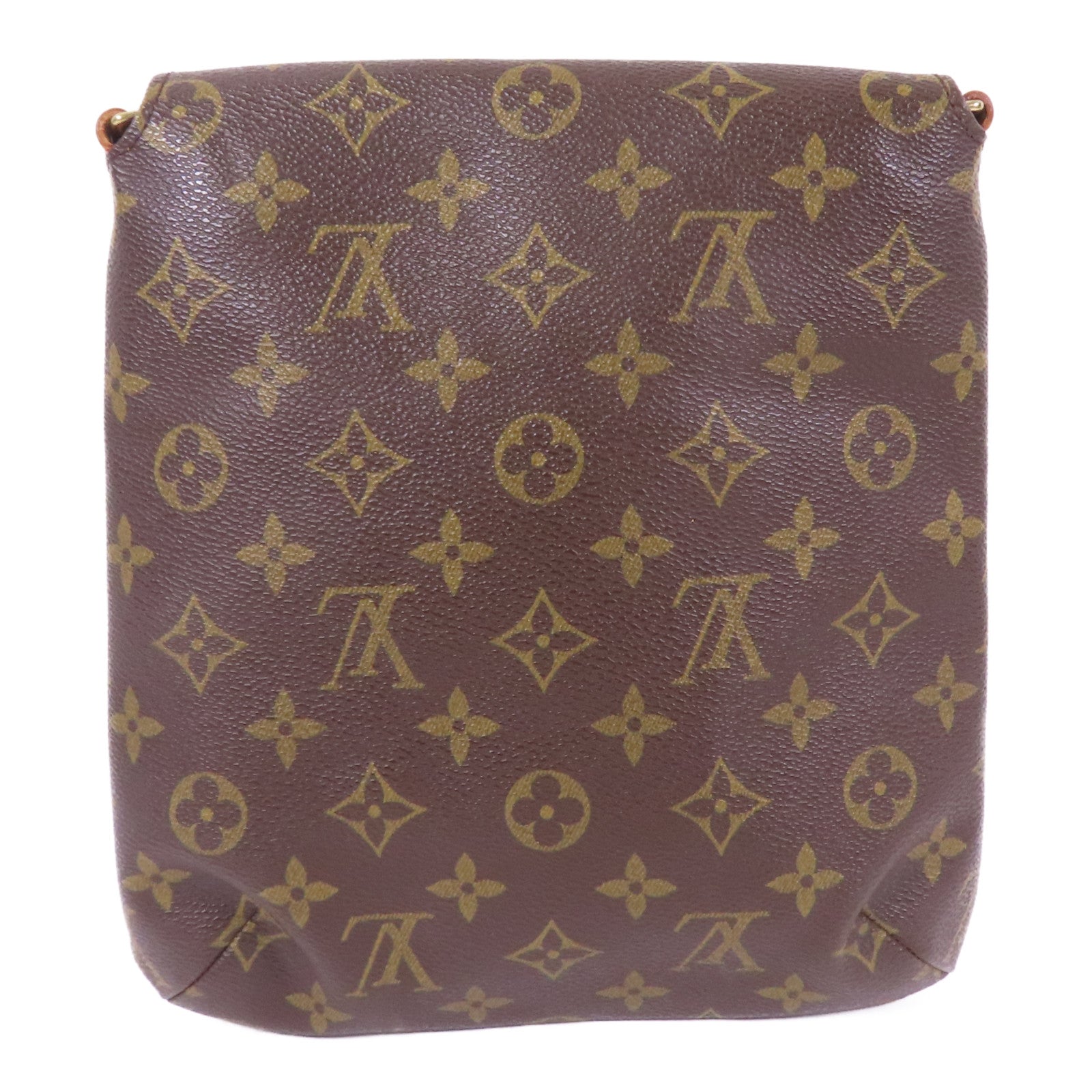 LOUIS VUITTON Monogram Musette Salsa金扣肩背袋棕色