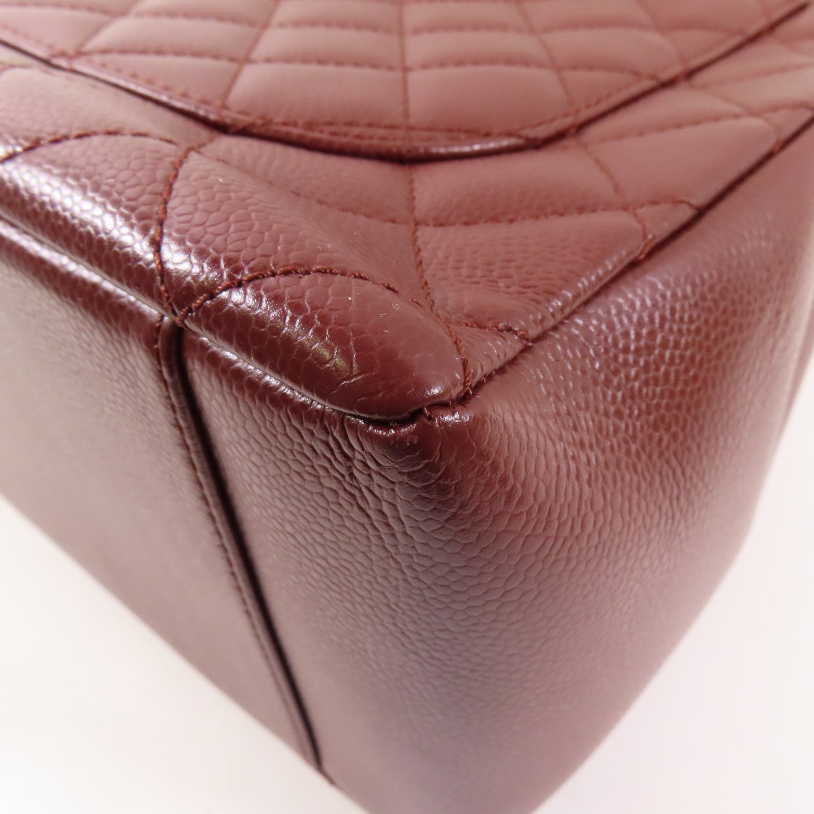 CHANEL 牛皮皮革Grand Shopping Tote Bag GST銀扣肩背袋
