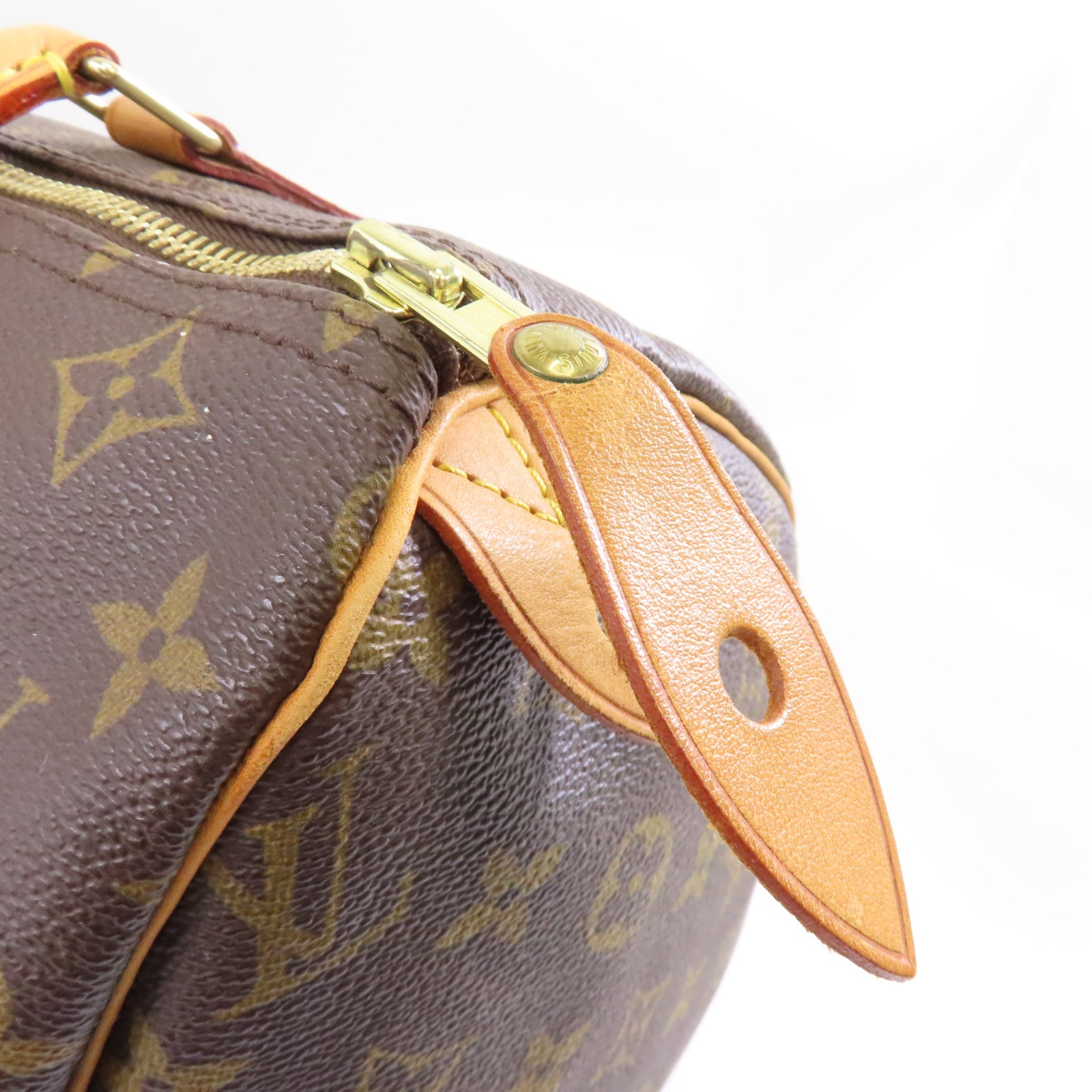 LOUIS VUITTON 【激減優惠】Monogram Speedy 30金扣手挽袋棕色