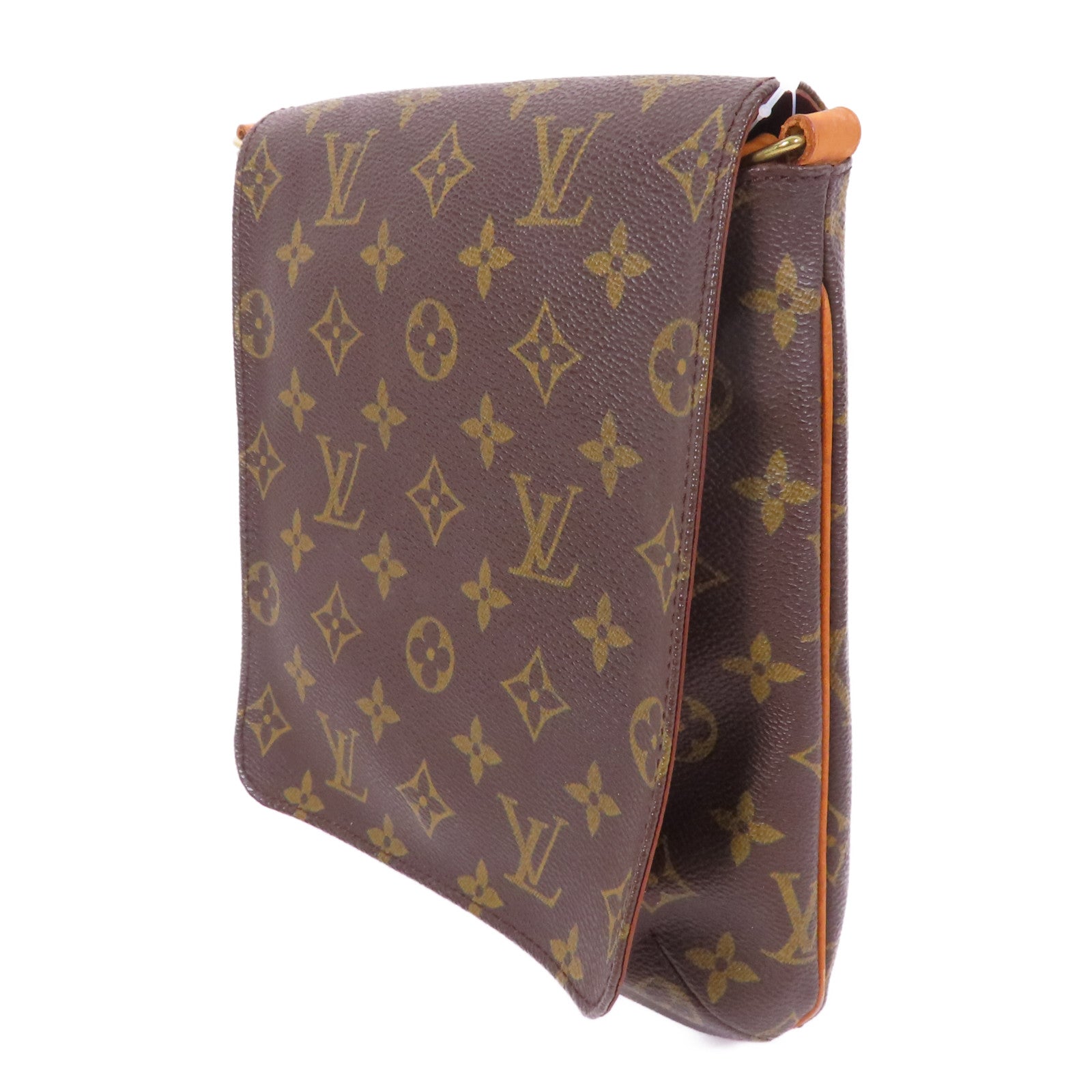 LOUIS VUITTON Monogram Musette Salsa金扣肩背袋棕色