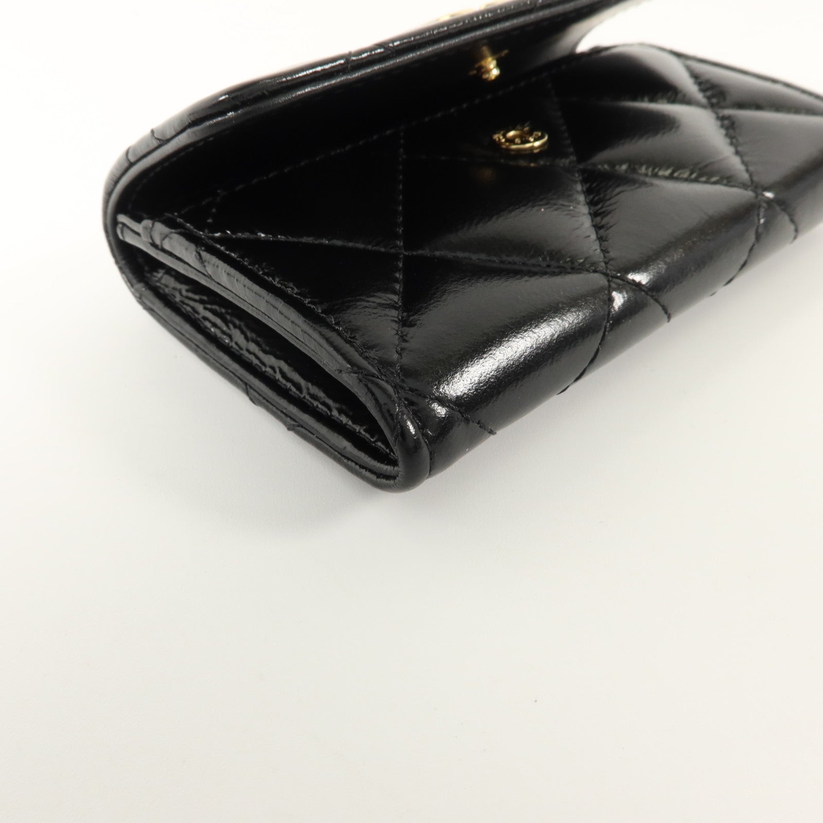 CHANEL 羊皮皮革Card Holder金扣卡片套