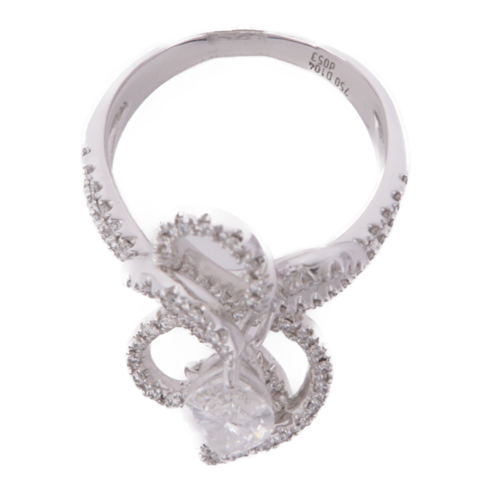 JEWELRY 18K白金Diamond Ring鑽石戒指US#7.75