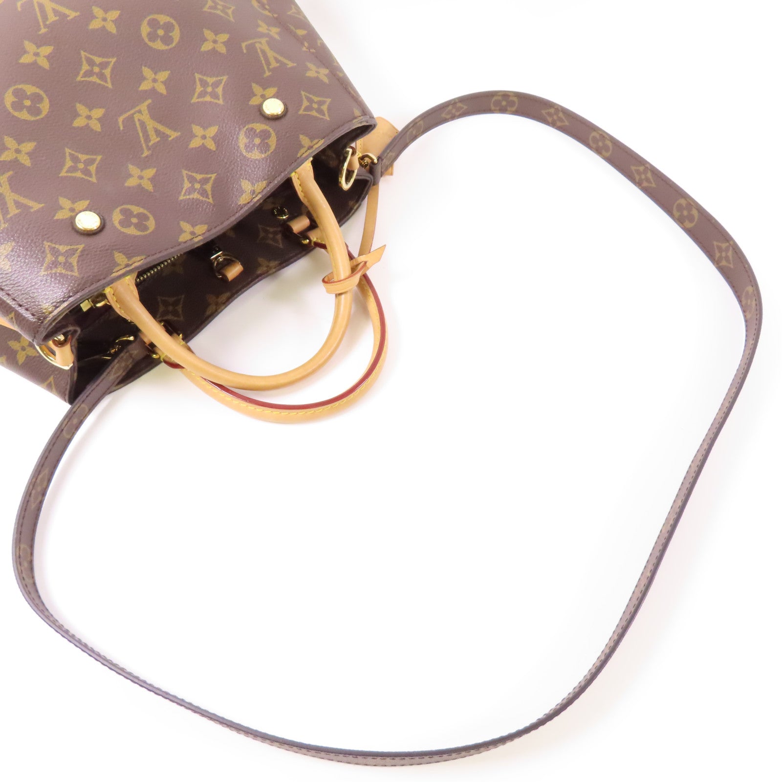 LOUIS VUITTON Monogram Montaigne BB金扣手挽肩背兩用袋