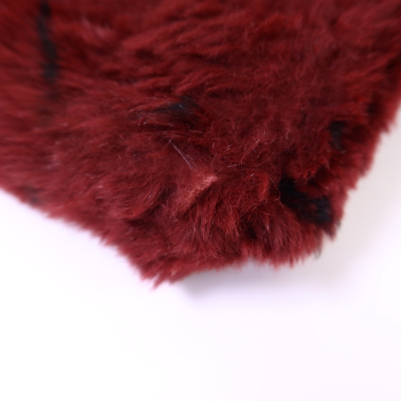 CHANEL 兔毛Shoulder Bag黑扣鏈帶肩背袋