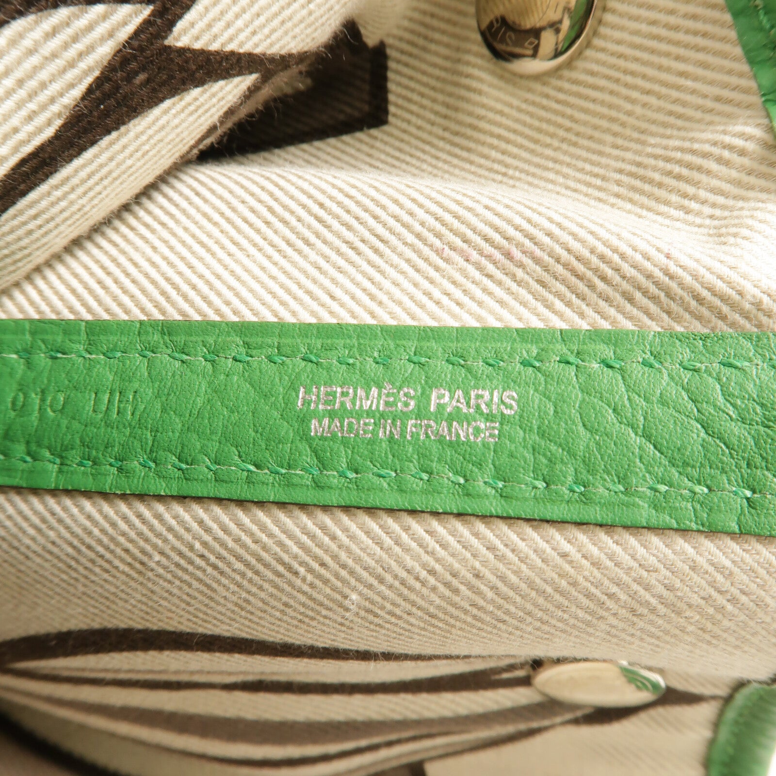 HERMES Negonda皮革Garden Party PM手挽袋Bamboo