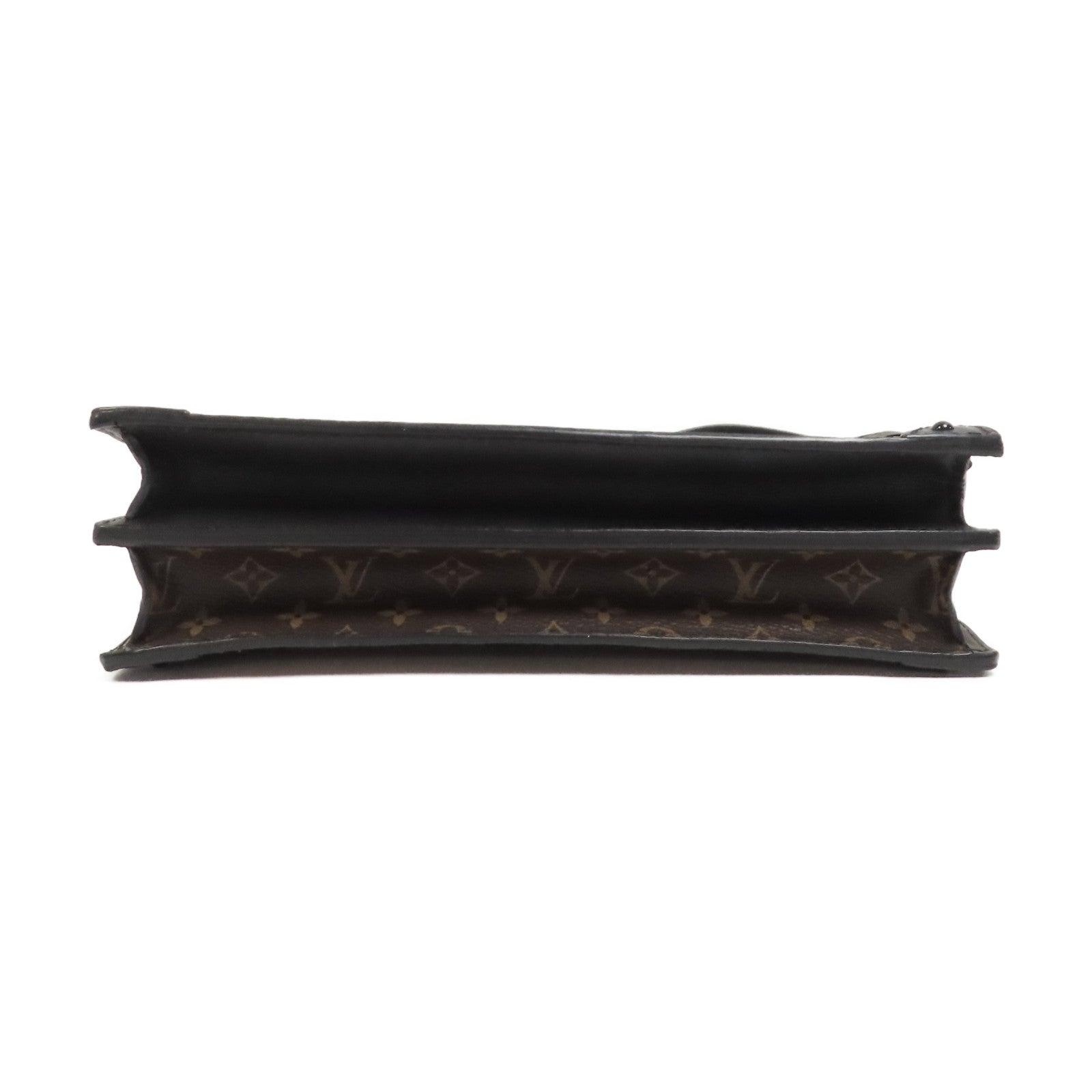 LOUIS VUITTON (PRICE DOWN) LV GHW Trunk Clutch Crossbody Bag Shoulder Monogram M43596 Brown