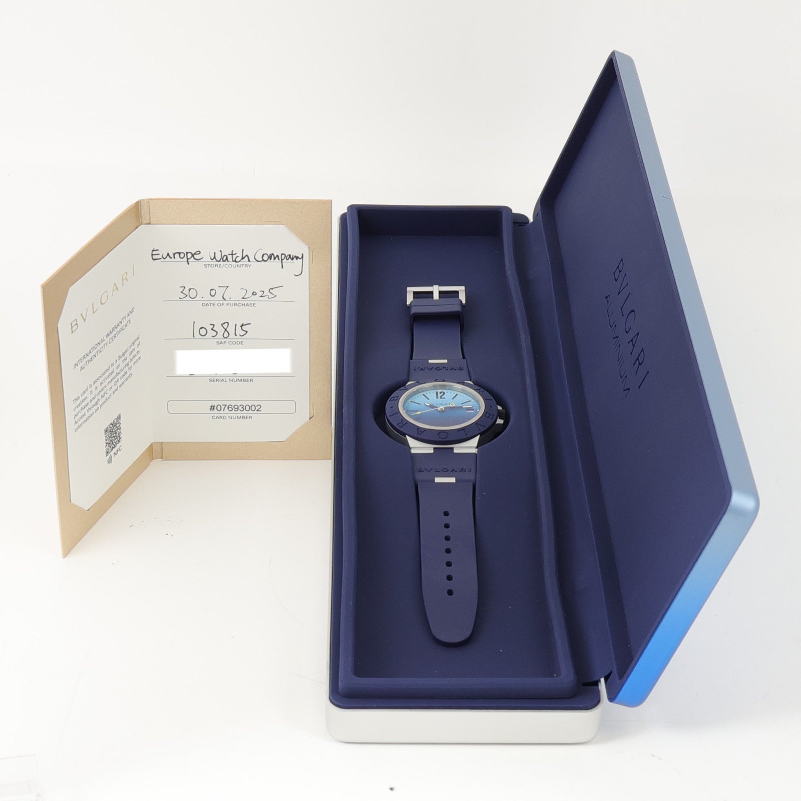 BVLGARI Aluminum Capri Solotempo 103815