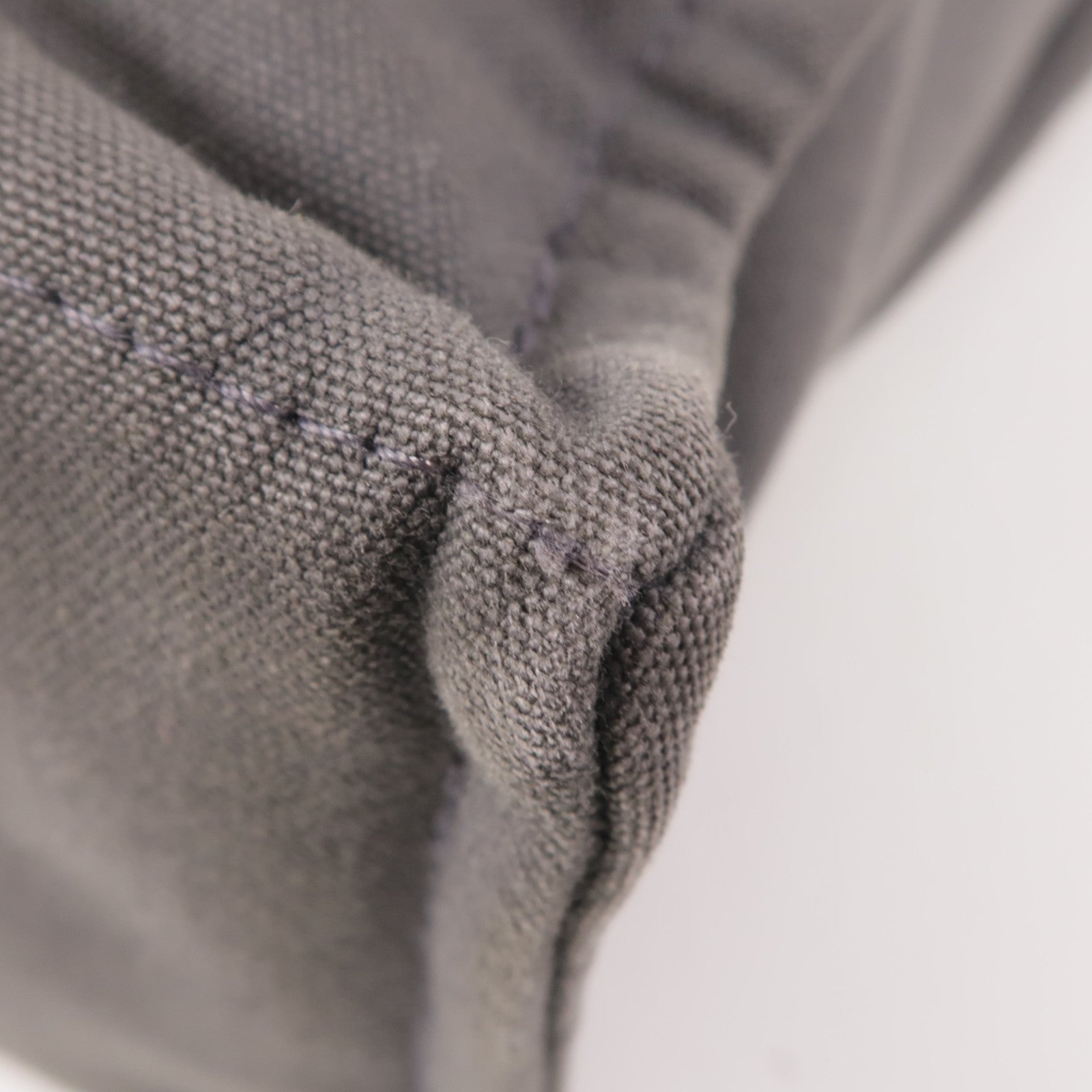 HERMES 帆布Classic Hang Bag銀扣手挽袋Gray