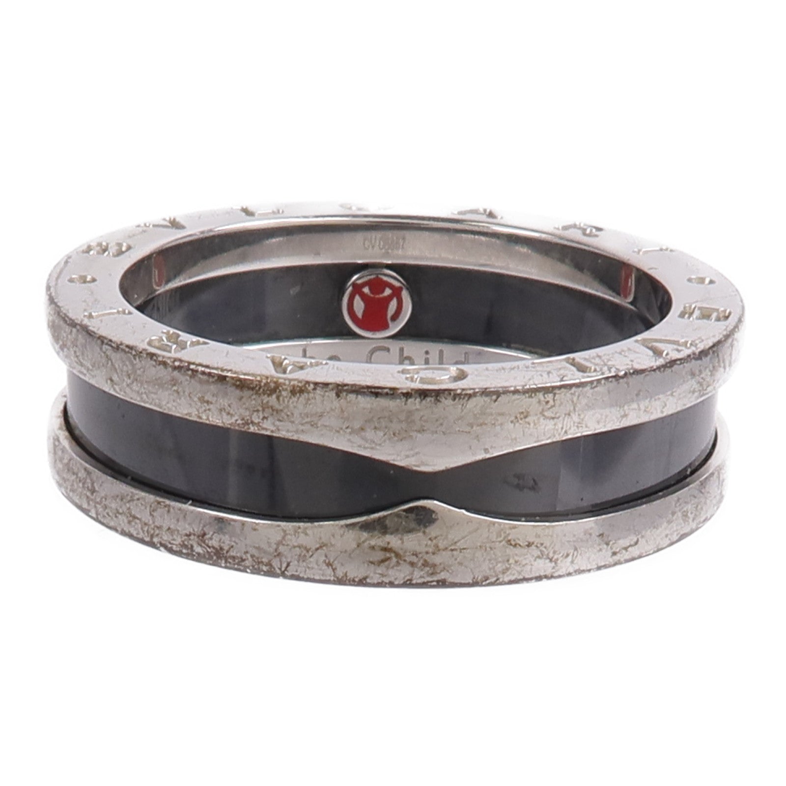 BVLGARI 925純銀/陶瓷B.Zero1 Save the Children Ring戒指