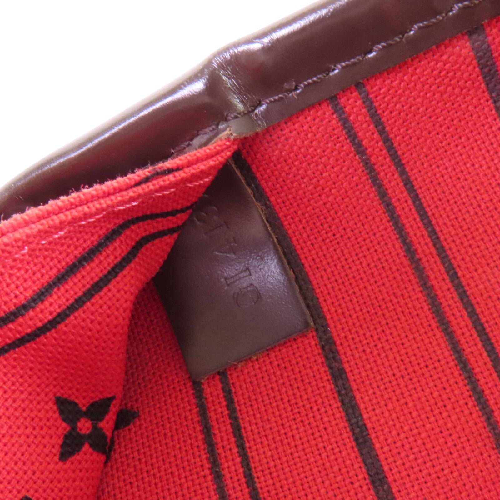 LOUIS VUITTON Damier Ebene Neverfull MM金扣肩背袋