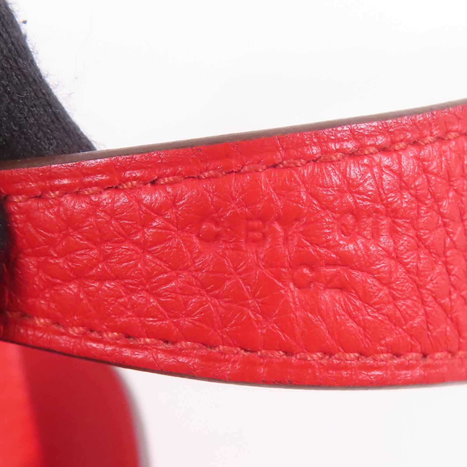 HERMES Clemence皮革Lindy 26金扣手挽肩背兩用袋Rouge Tomate