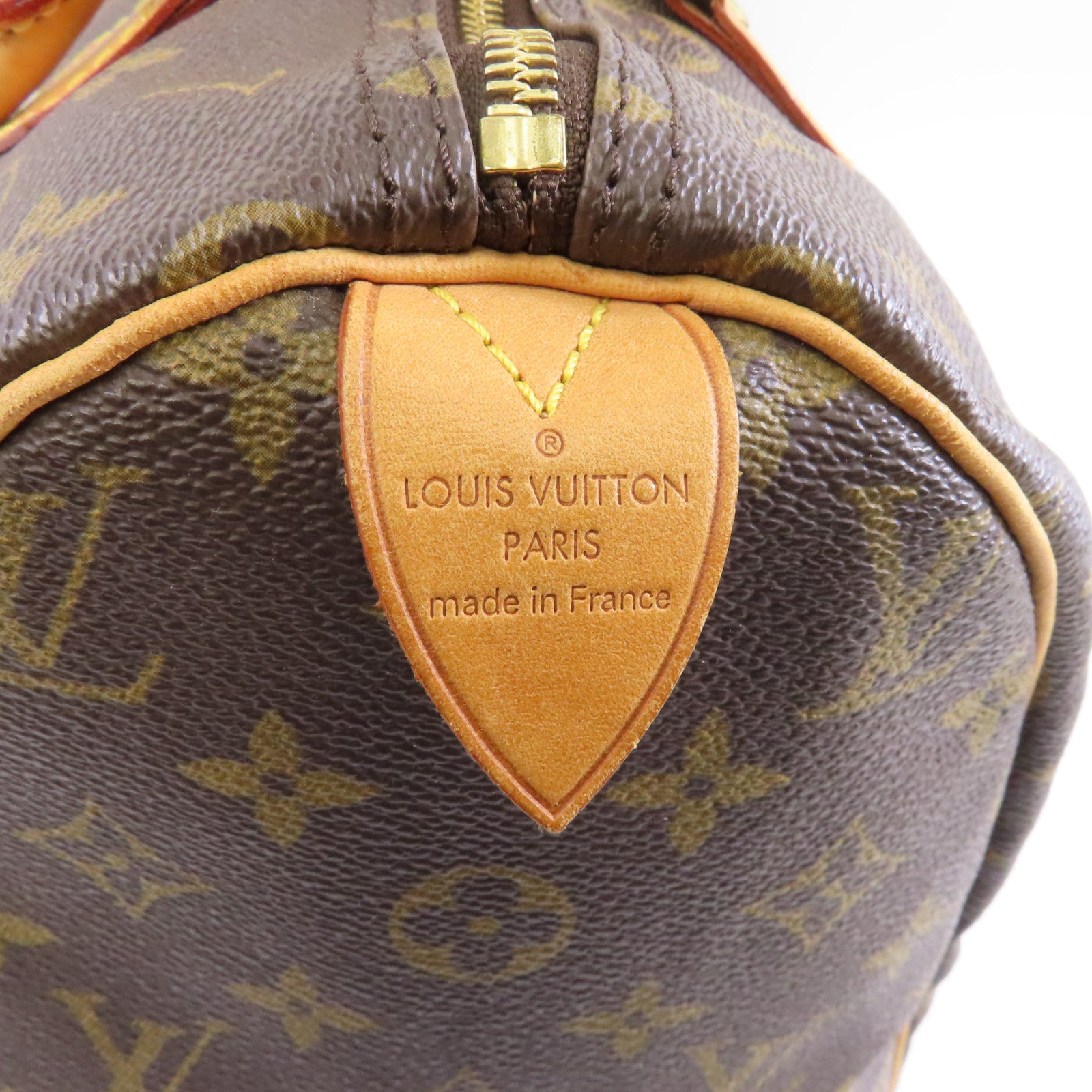 LOUIS VUITTON 【激減優惠】Monogram Speedy 30金扣手挽袋棕色