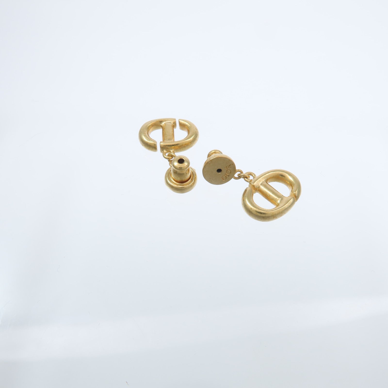Dior 金屬CD Navy Earrings耳環