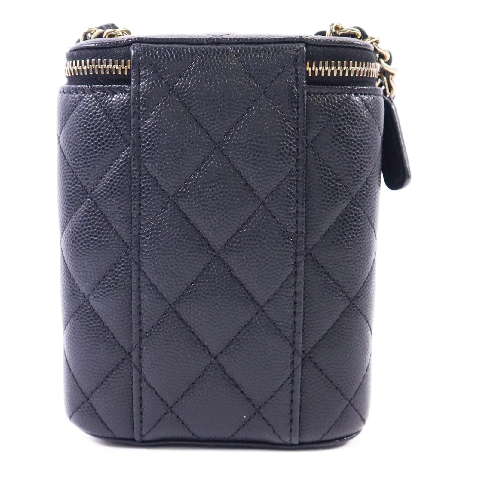 CHANEL 牛皮皮革Chain Shoulder金扣鏈帶肩背袋