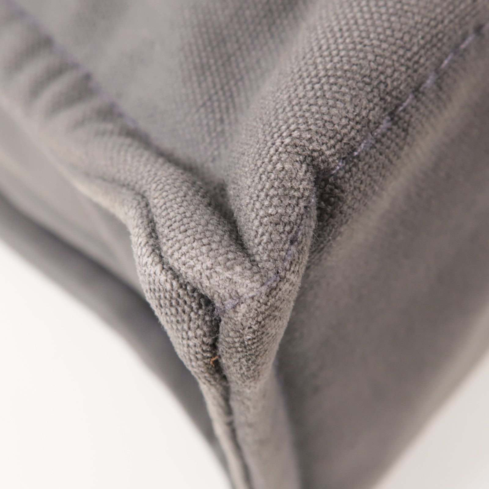 HERMES PHW Classic Hang Bag Canvas Gray