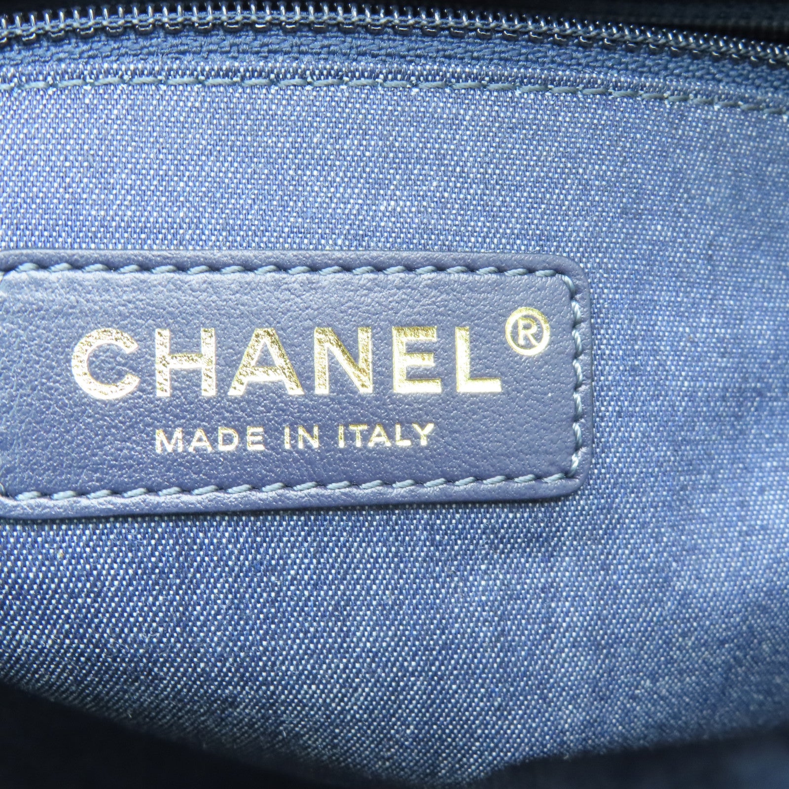 CHANEL 【激減優惠】斜紋軟呢Chanel Deauville金扣鏈帶肩背袋米色