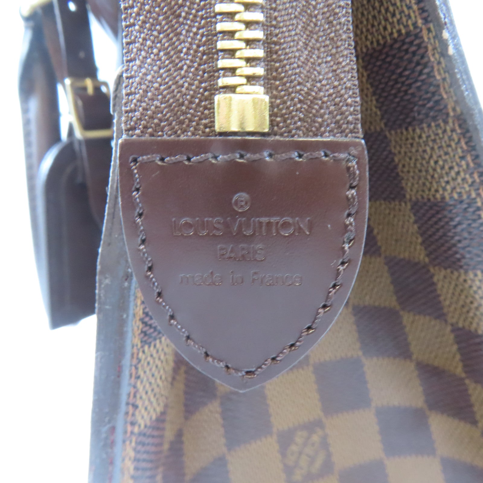 LOUIS VUITTON 【激減優惠】Damier Riviera金扣手挽袋啡色