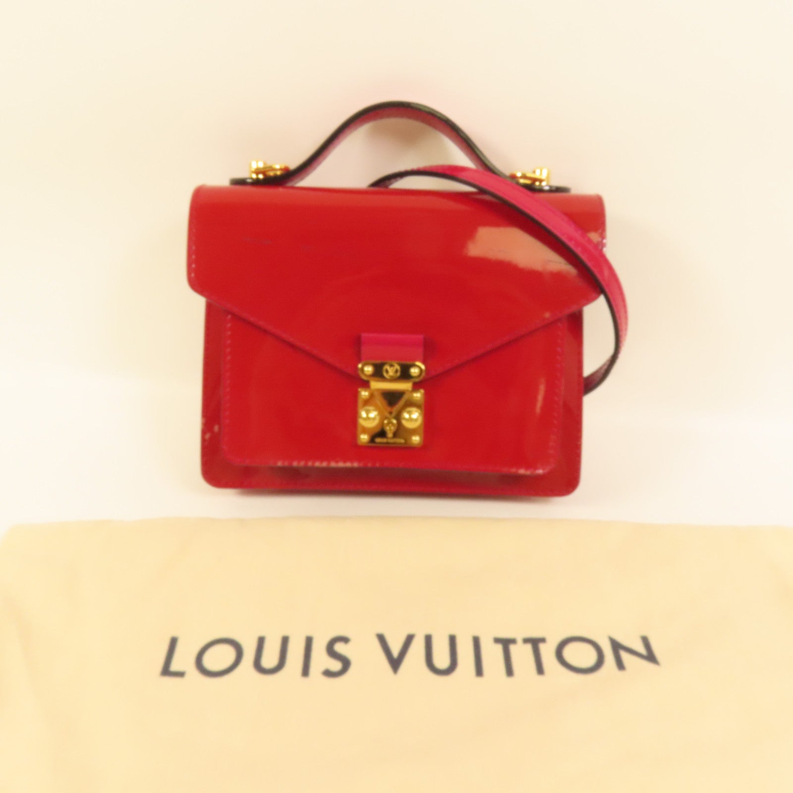 LOUIS VUITTON 【激減優惠】Vernis Monceau BB手挽肩背兩用袋