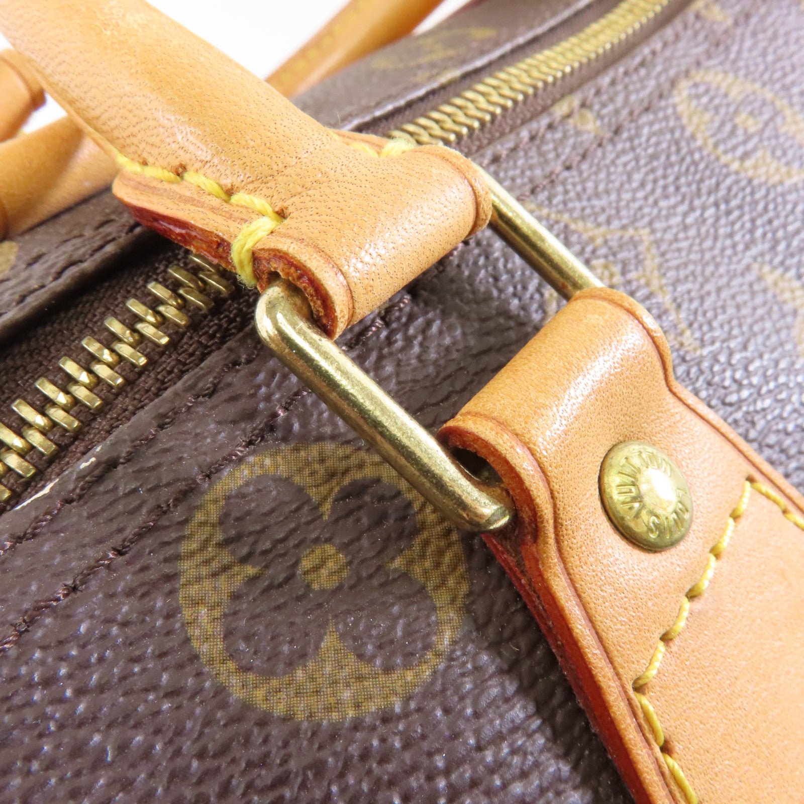 LOUIS VUITTON 【激減優惠】Monogram Speedy 30金扣手挽袋棕色