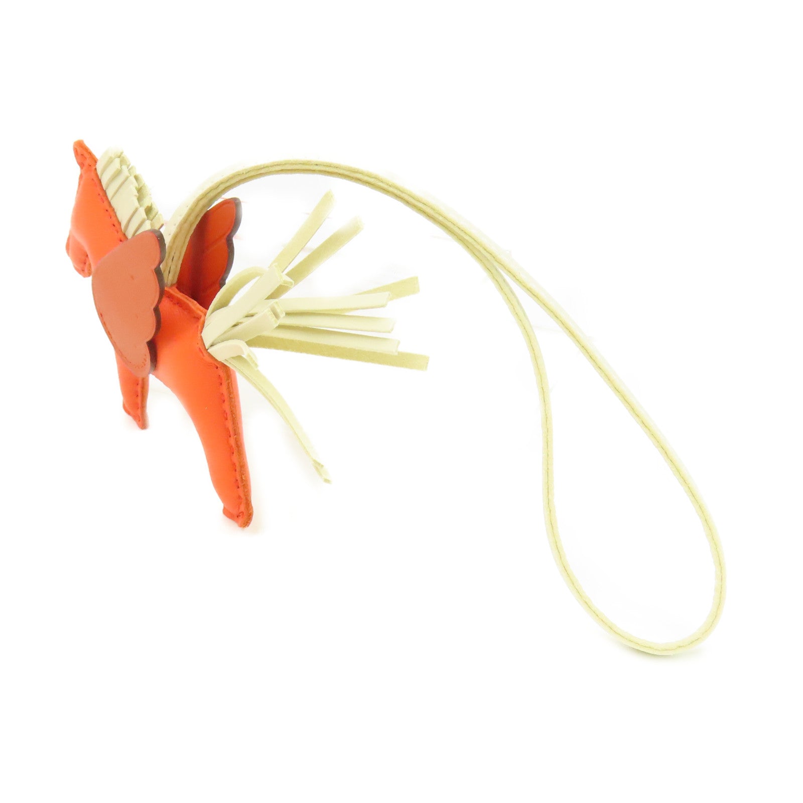 HERMES 【激減優惠】Swift皮革Rodeo Pegase PM Charm掛飾Orange橙色
