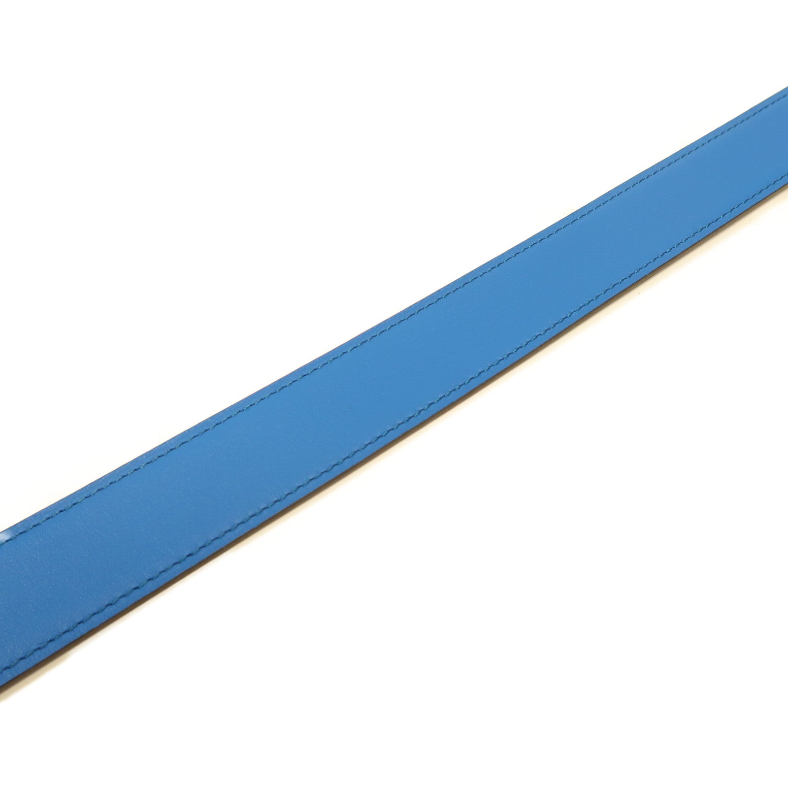 HERMES Epsom皮革H Belt 85Cm金扣皮帶紫色/紫色