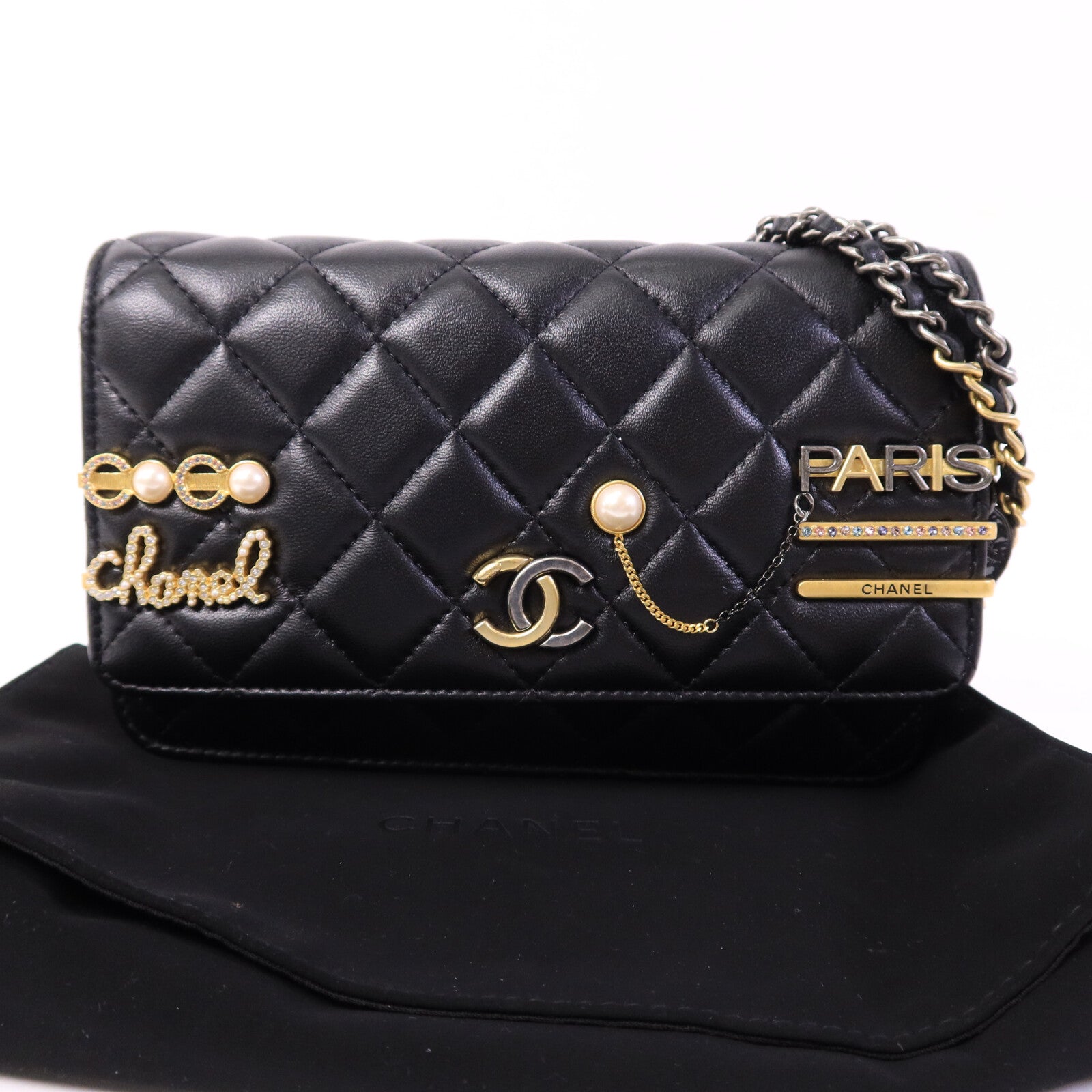 CHANEL 羊皮皮革Wallet On Chain肩背袋