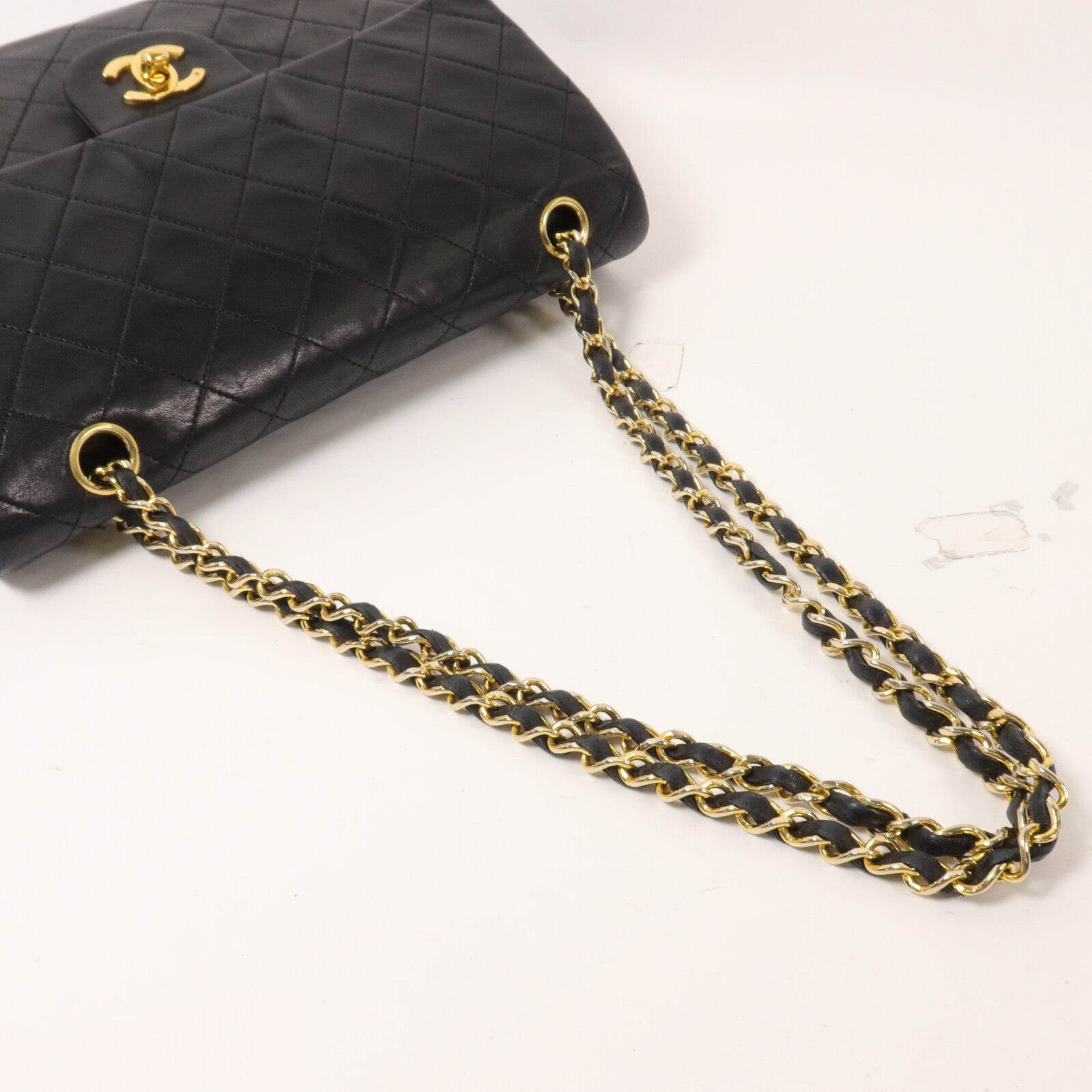 CHANEL 羊皮皮革Vintage Chain Shoulder鏈帶肩背袋