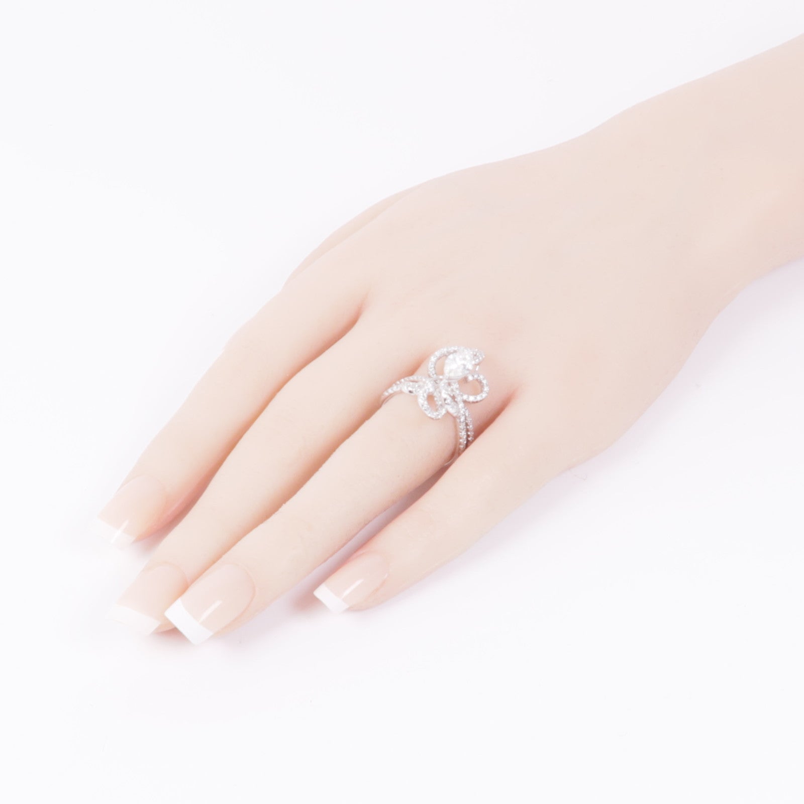 JEWELRY 【激減優惠】18K白金Diamond Ring鑽石戒指US#7.75