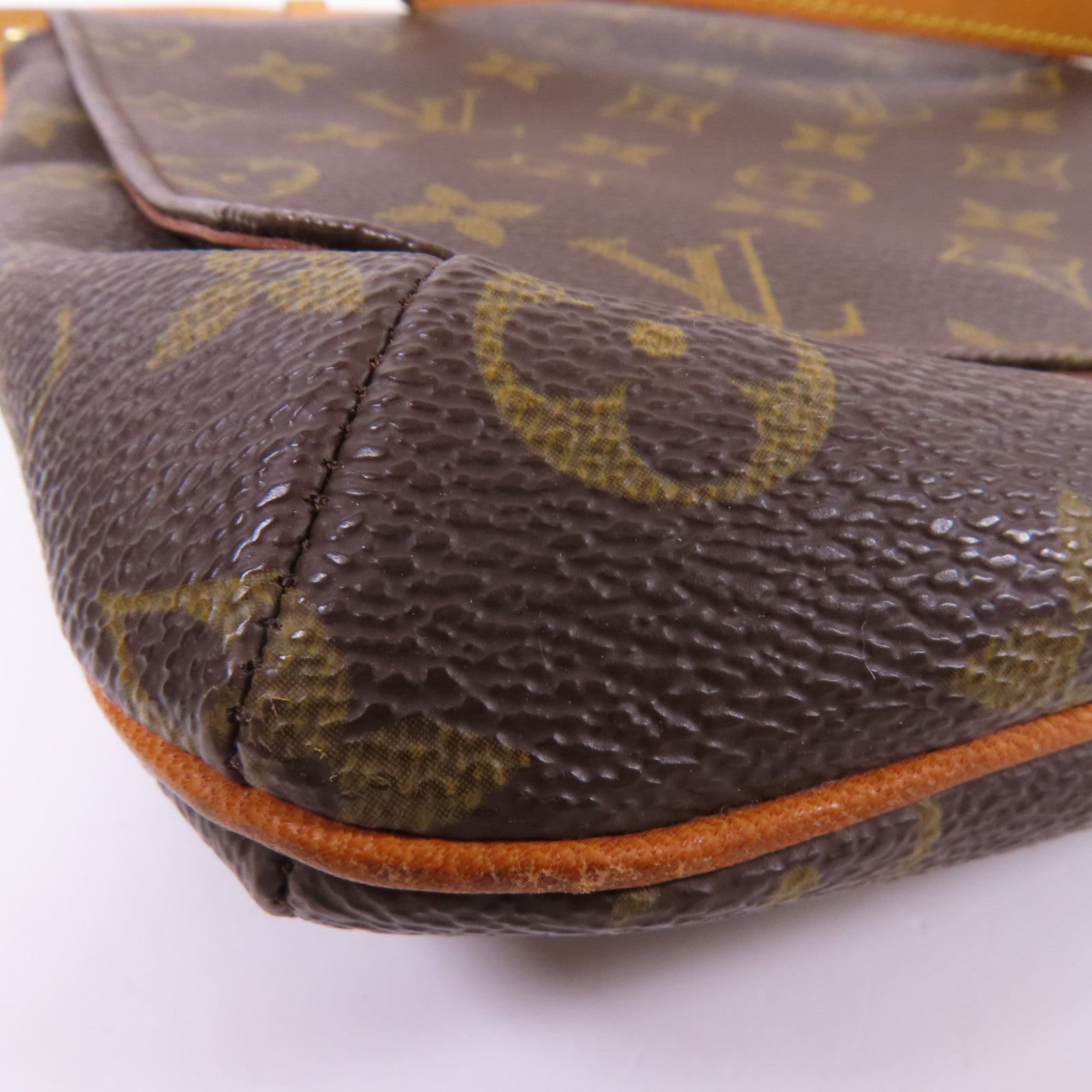LOUIS VUITTON Monogram Musette Salsa金扣肩背袋棕色