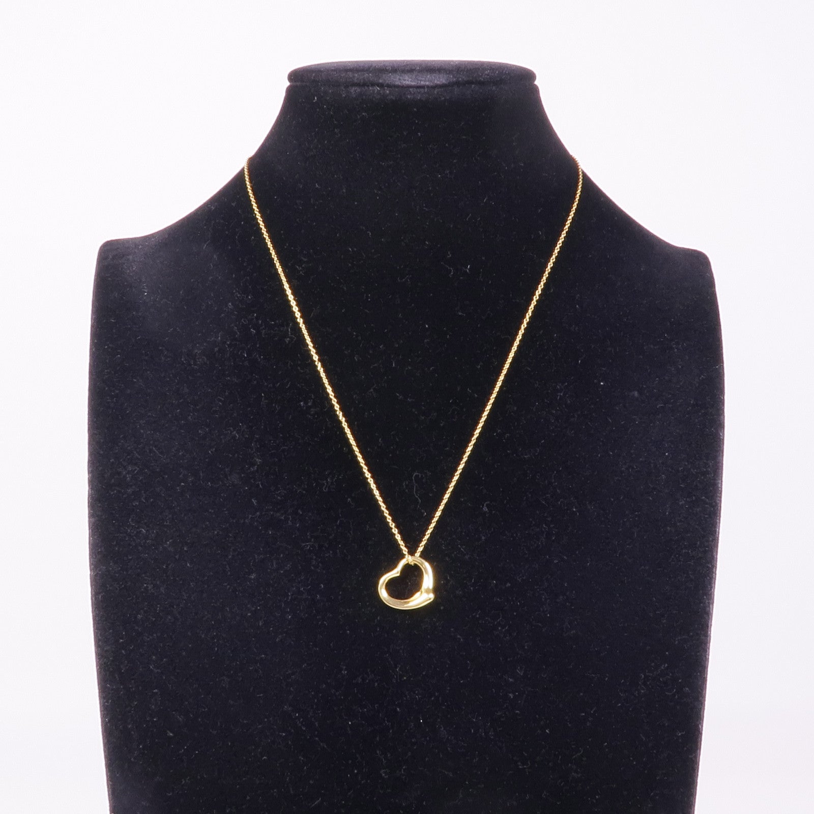 TIFFANY＆CO 18K黃金Open Heart Necklace項鍊