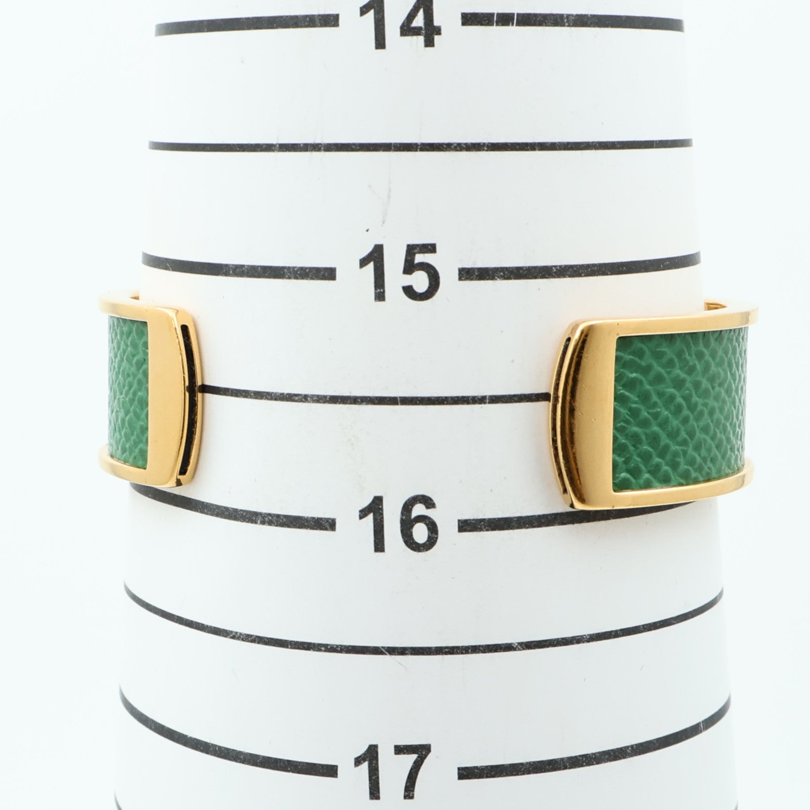 HERMES Epsom皮革Vintage Knot Bangle金屬手鐲