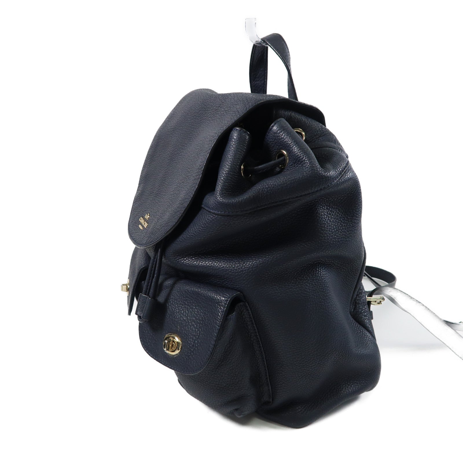 COACH 牛皮皮革Backpack金扣背包