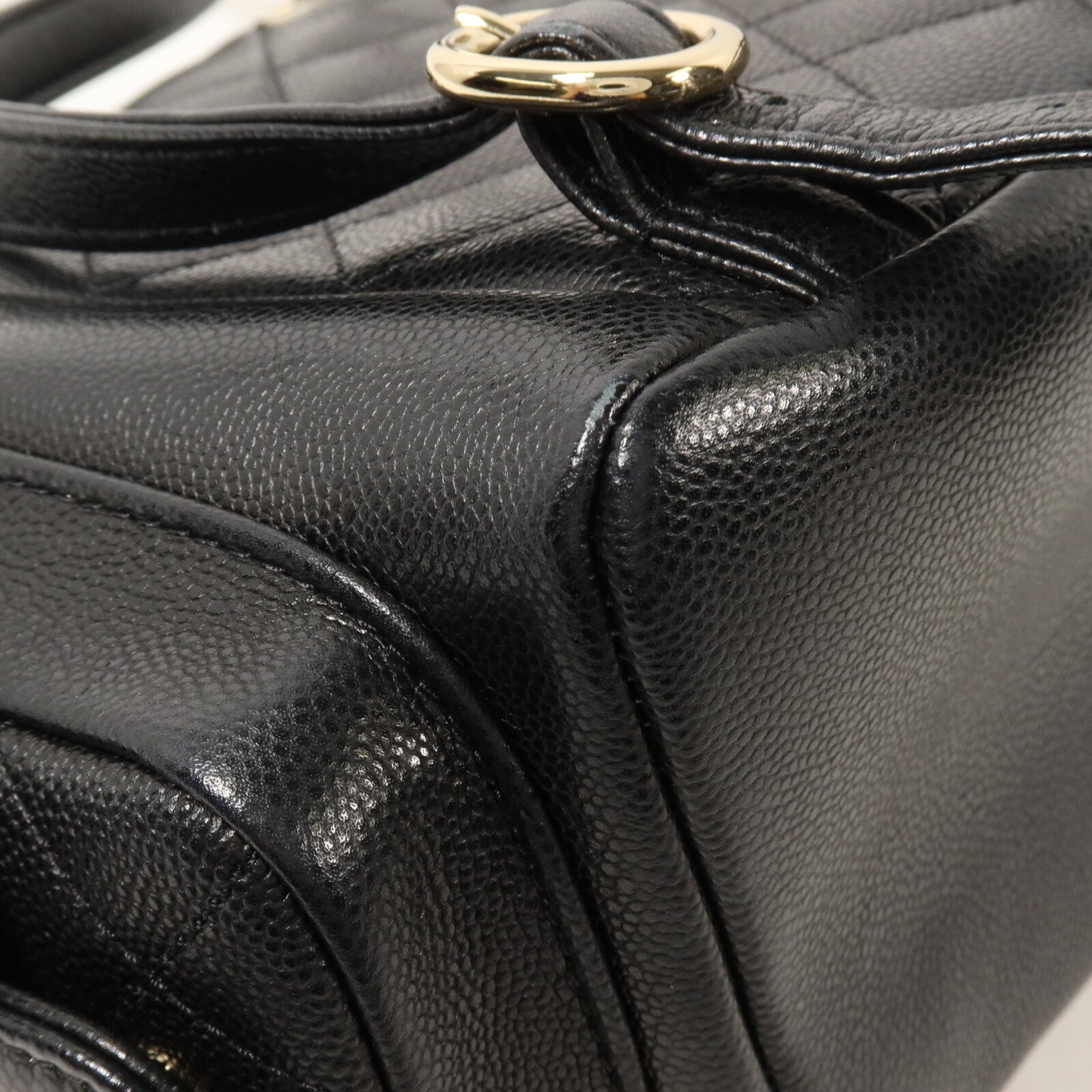 CHANEL 牛皮皮革Duma Backpack鏈帶背包