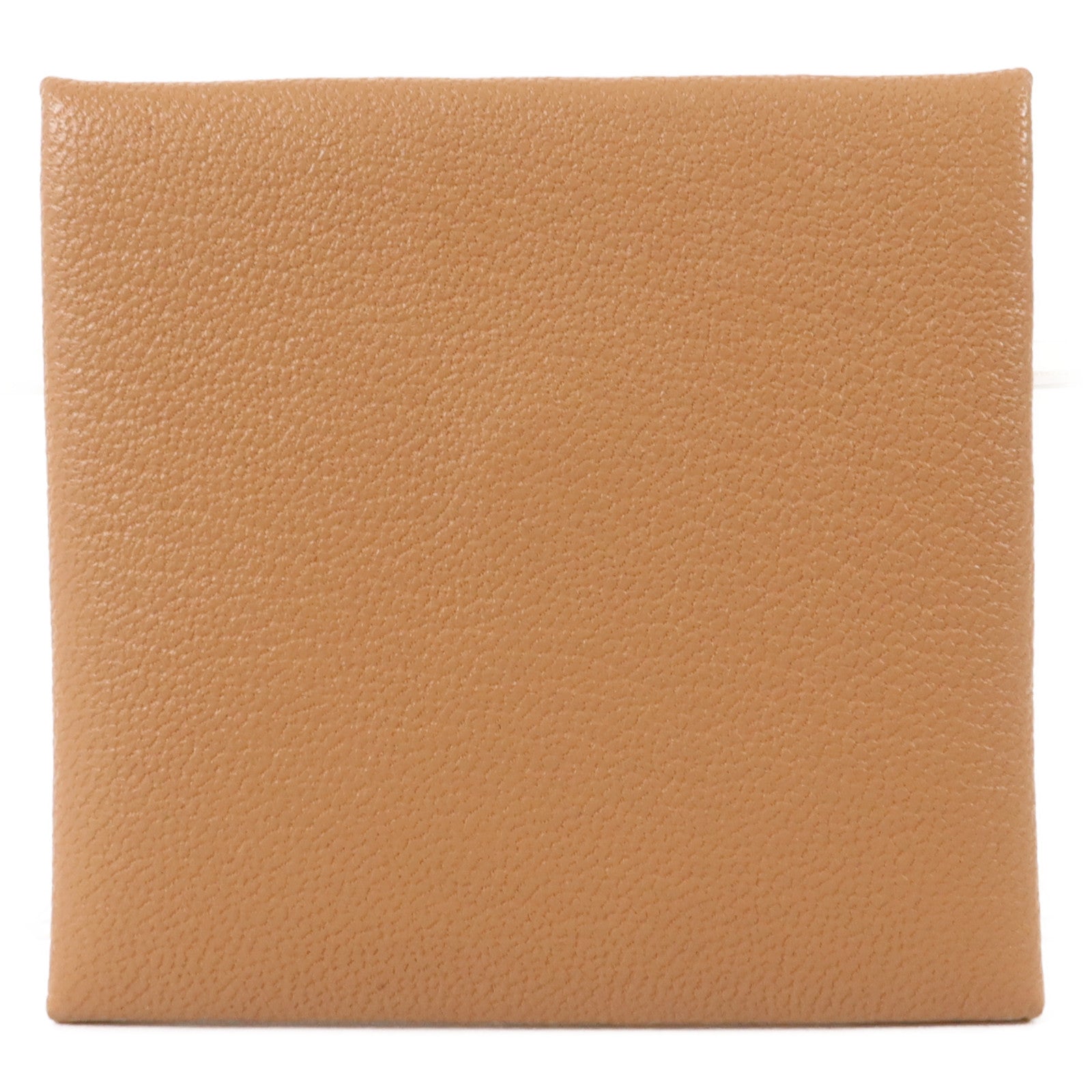 HERMES Chevre皮革/Mysore皮革Bastia零錢包Quebracho/Mauve Sylvestre