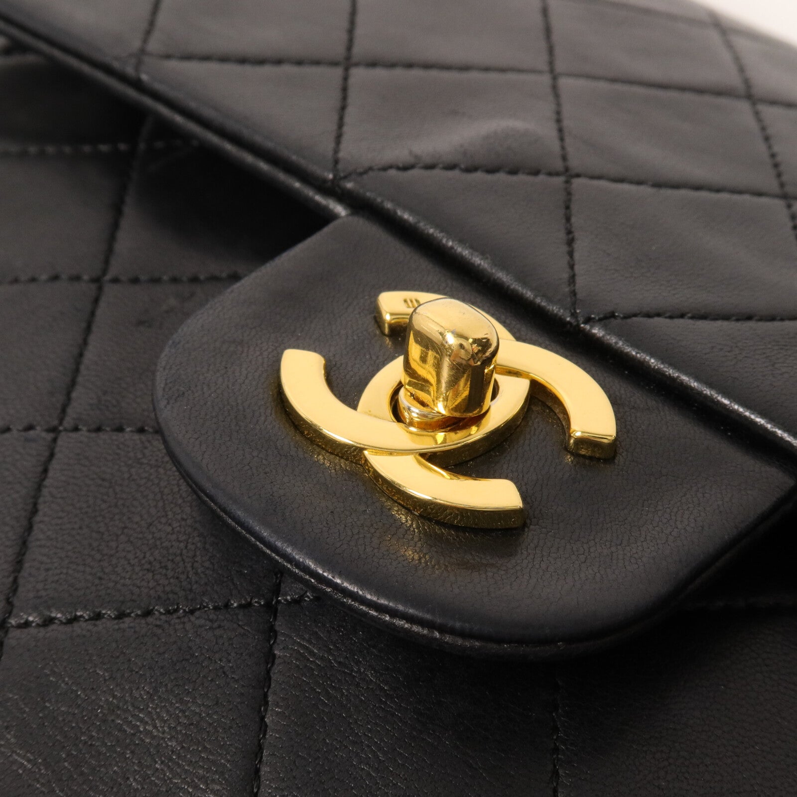 CHANEL 羊皮皮革Vintage Chain Shoulder鏈帶肩背袋
