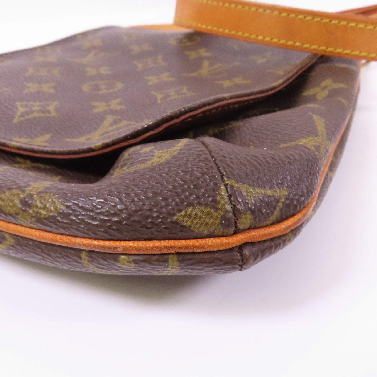 LOUIS VUITTON Monogram Musette Salsa金扣肩背袋棕色