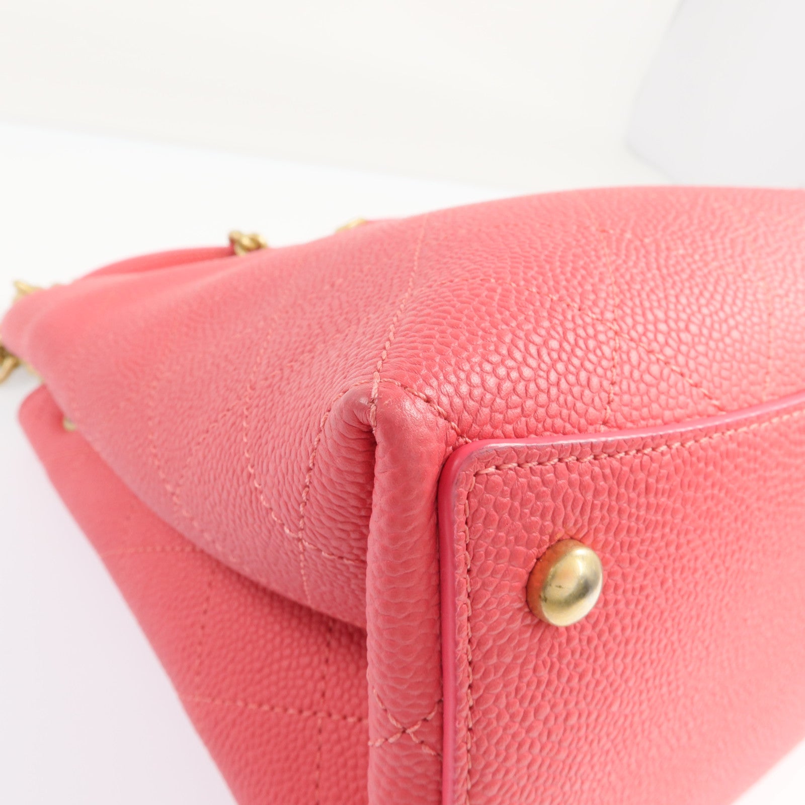 CHANEL 【激減優惠】牛皮皮革Bolsa CC Drawstring金扣手挽肩背兩用袋