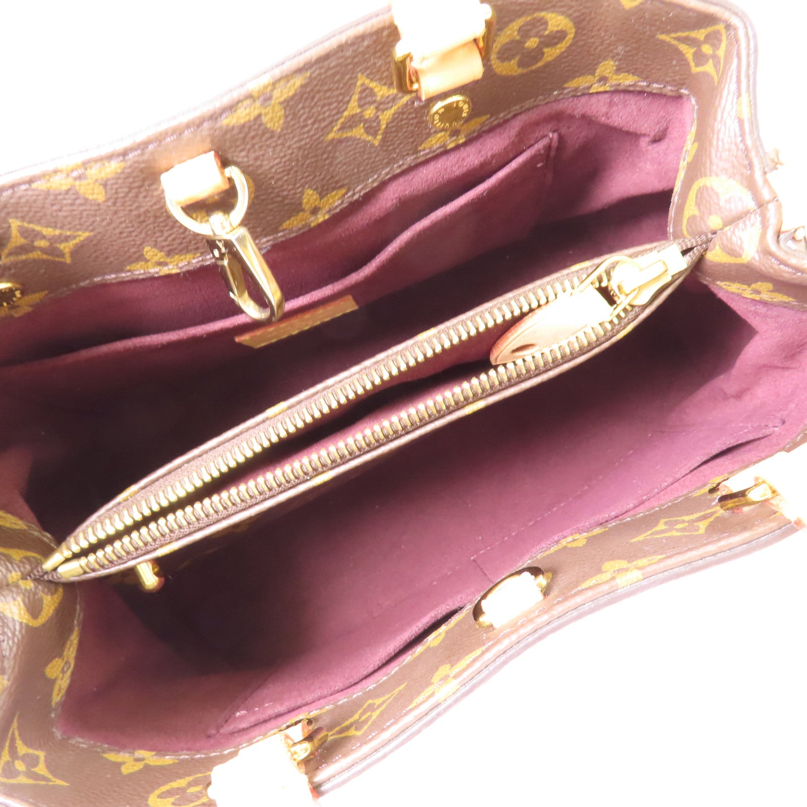 LOUIS VUITTON Monogram Montaigne BB金扣手挽肩背兩用袋