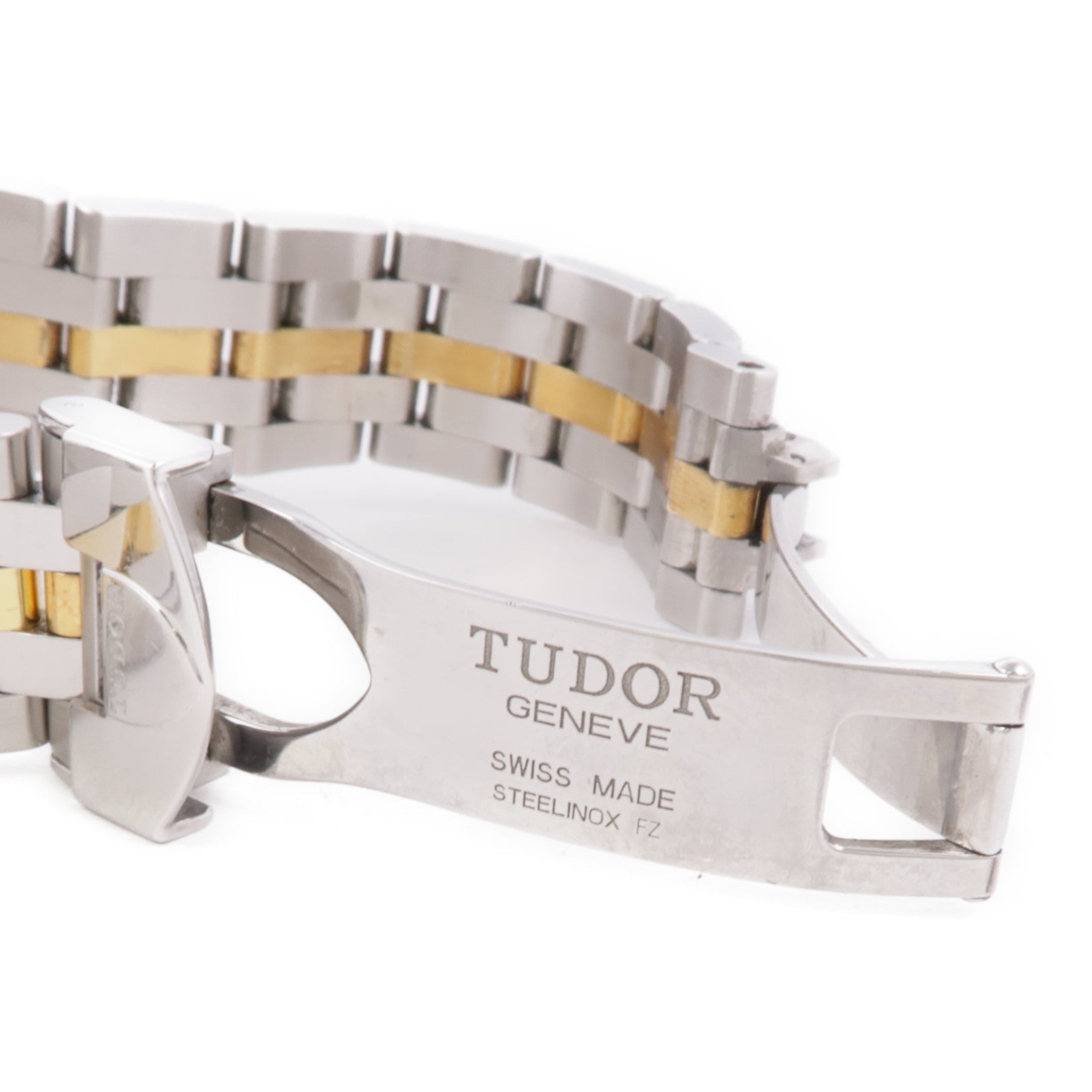 TUDOR Gramour Date Automatic Watch 55003 18K Yellow Gold Stainless Steel Diamond