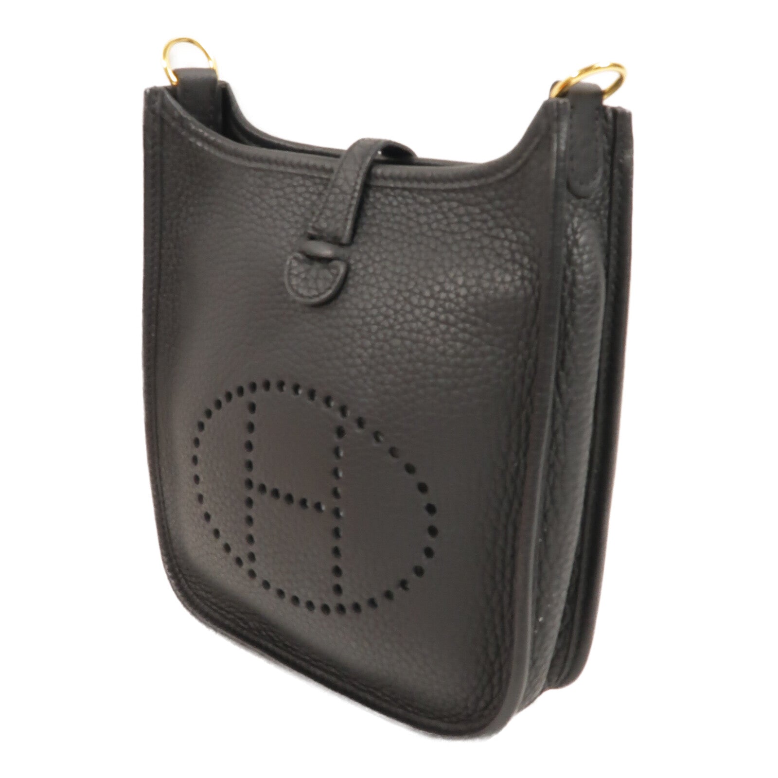 HERMES Clemence皮革Evelyne TPM肩背袋Noir